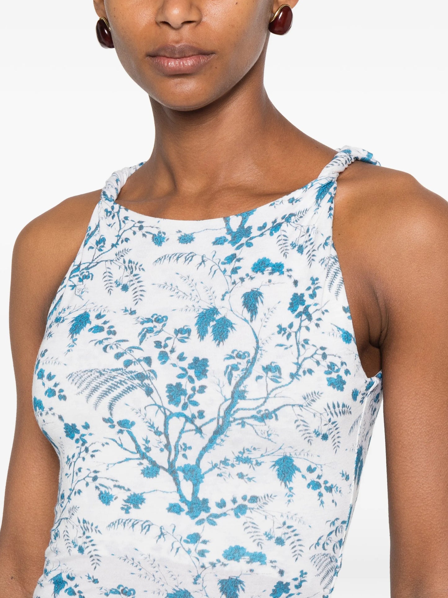 gathered maxi dress