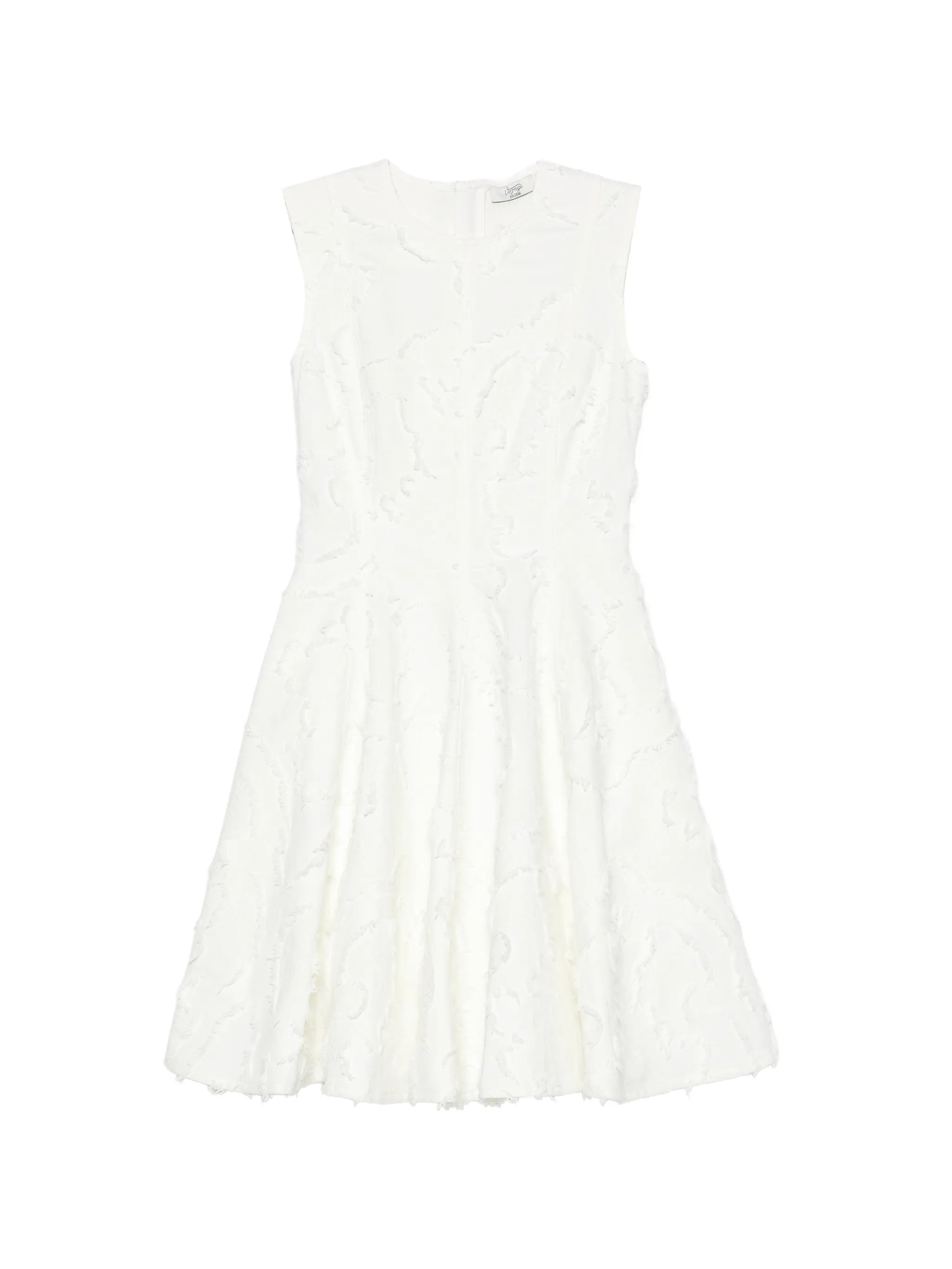 crew-neck mini dress