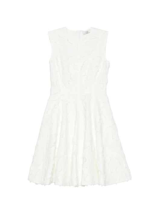 crew-neck mini dress