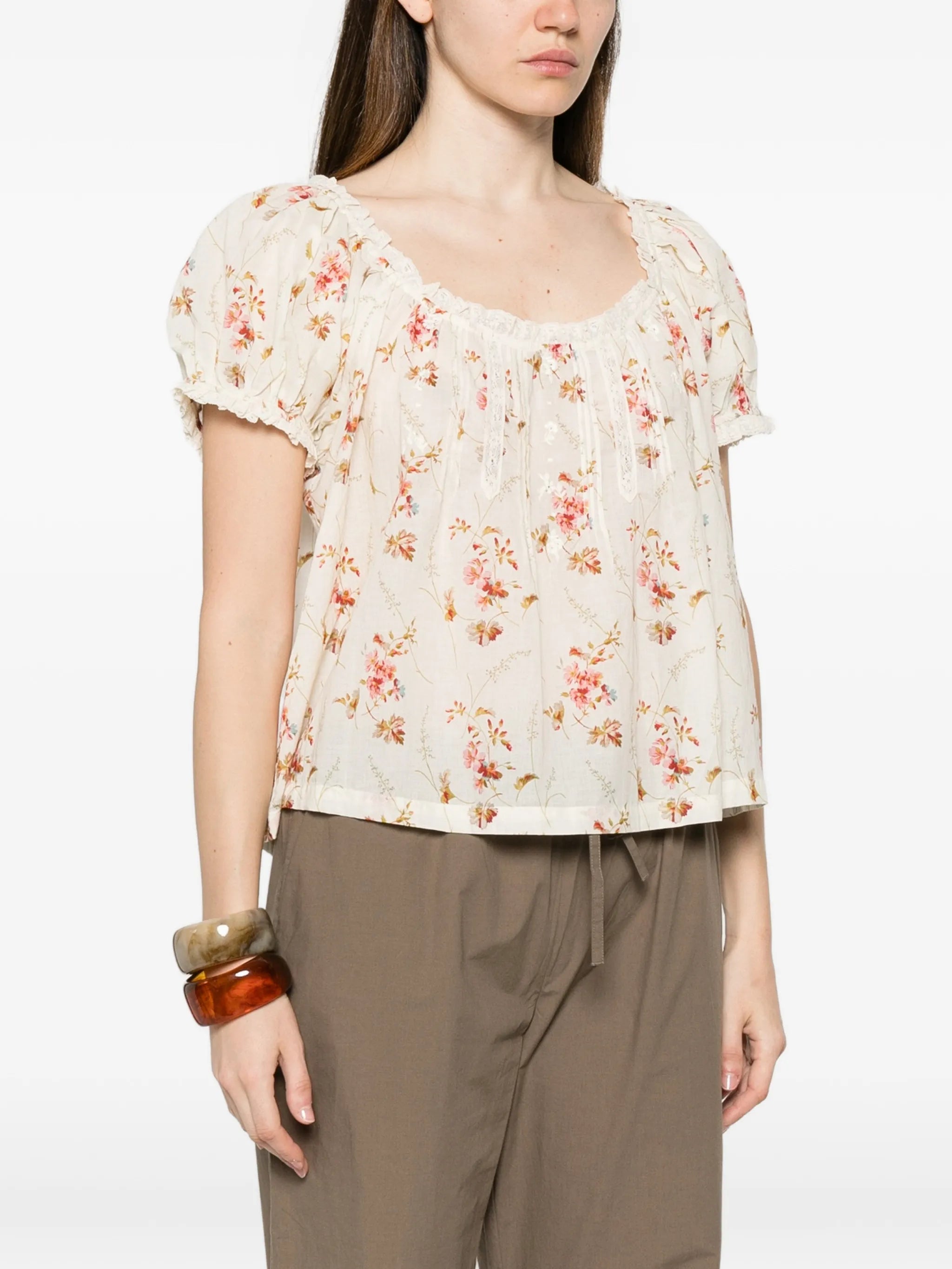 Frederica floral-print blouse