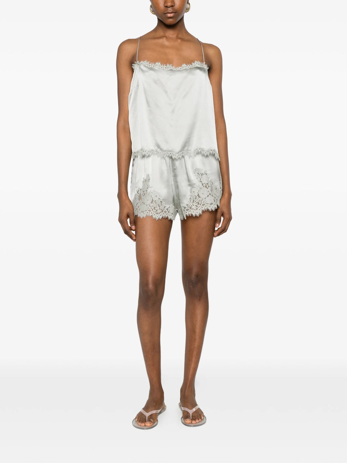 Iona lace-trim shorts