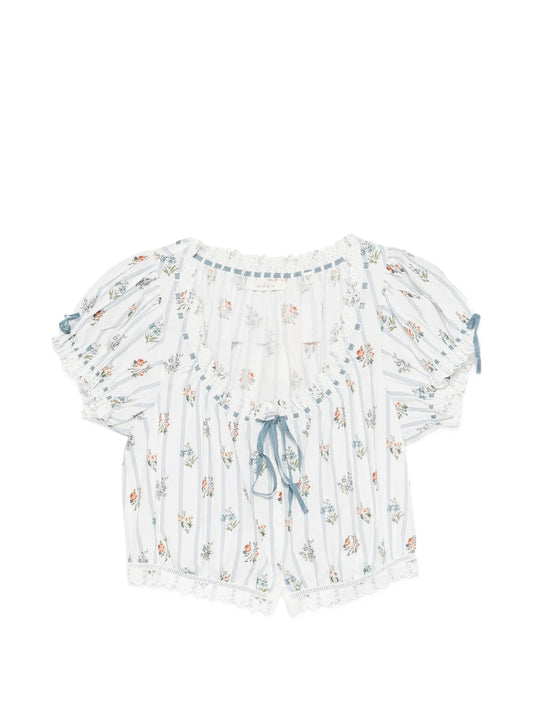 Nera floral-print blouse