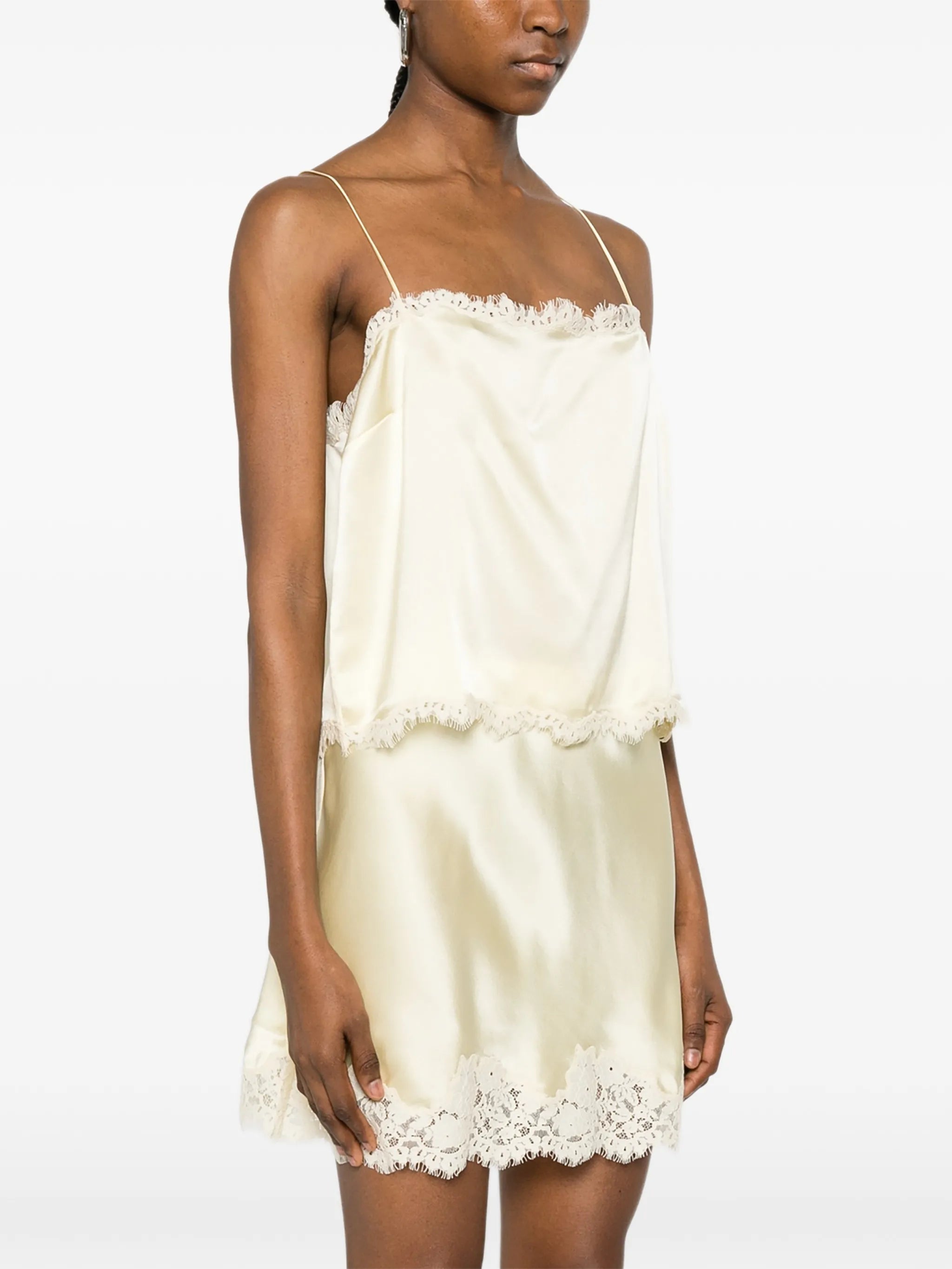 Loure lace-trim top