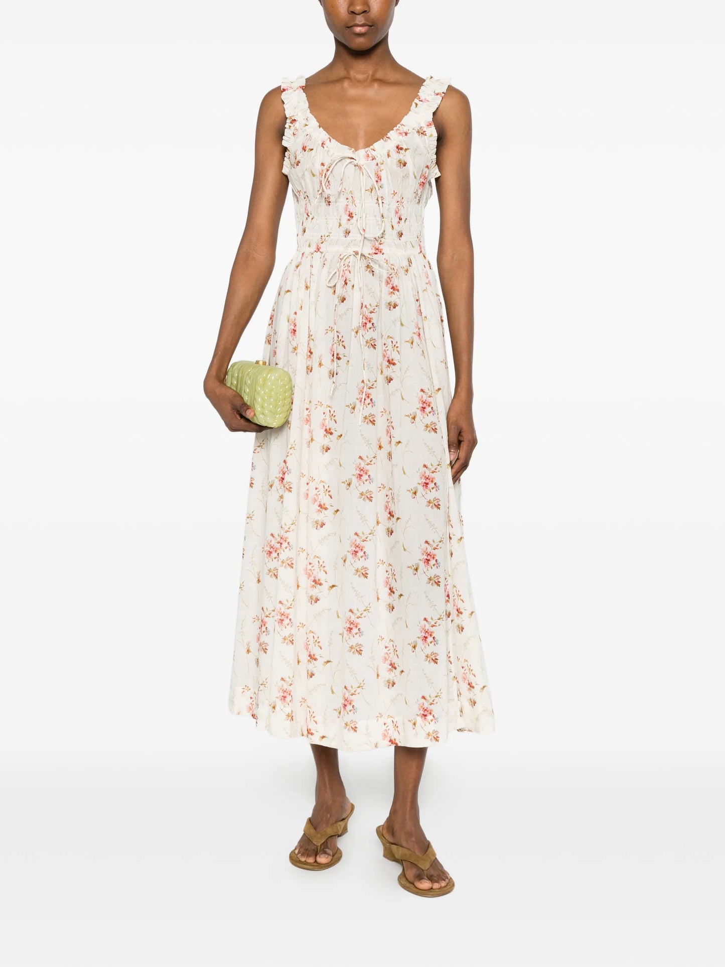 Emmaretta floral-print midi dress