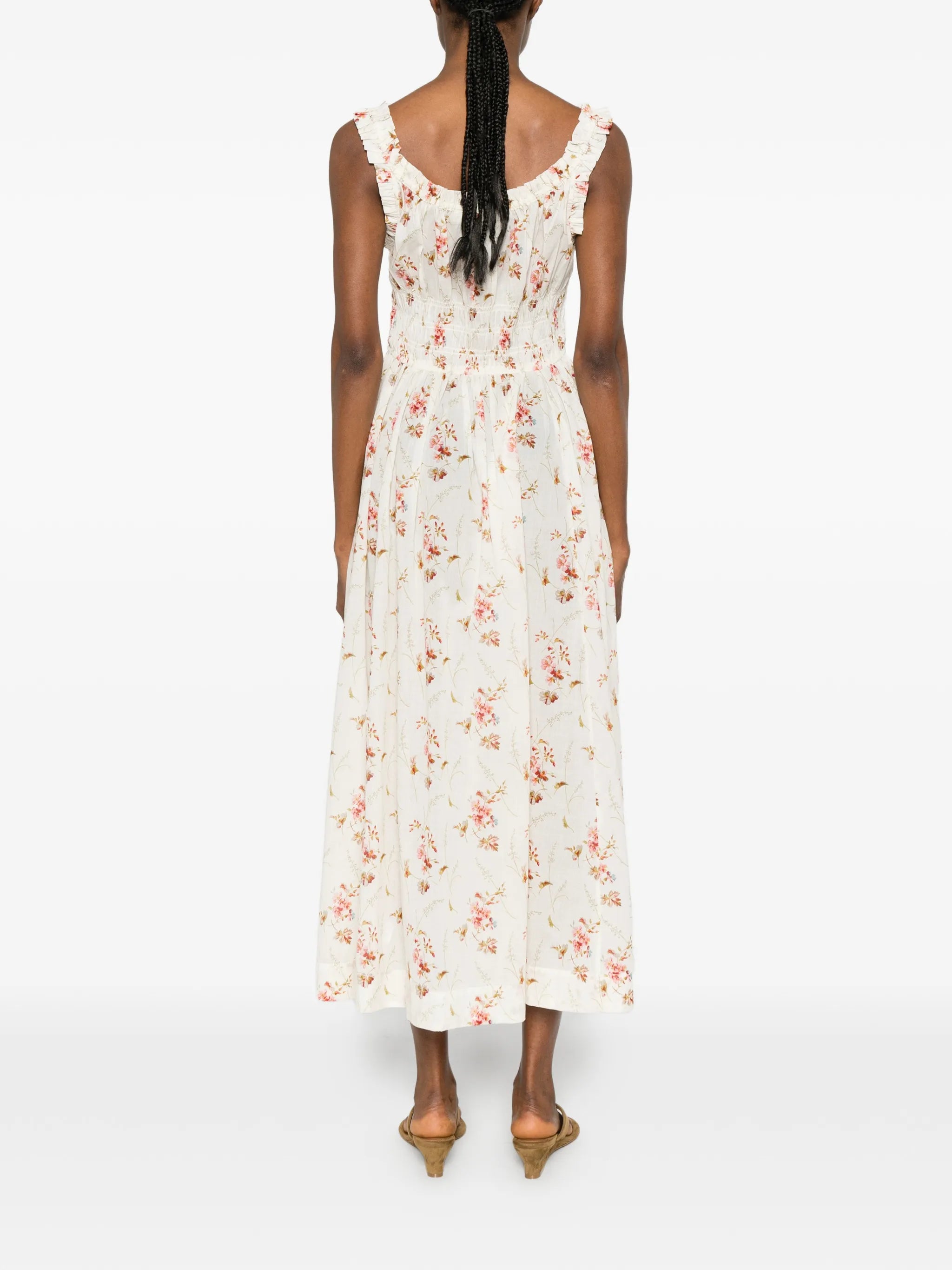 Emmaretta floral-print midi dress