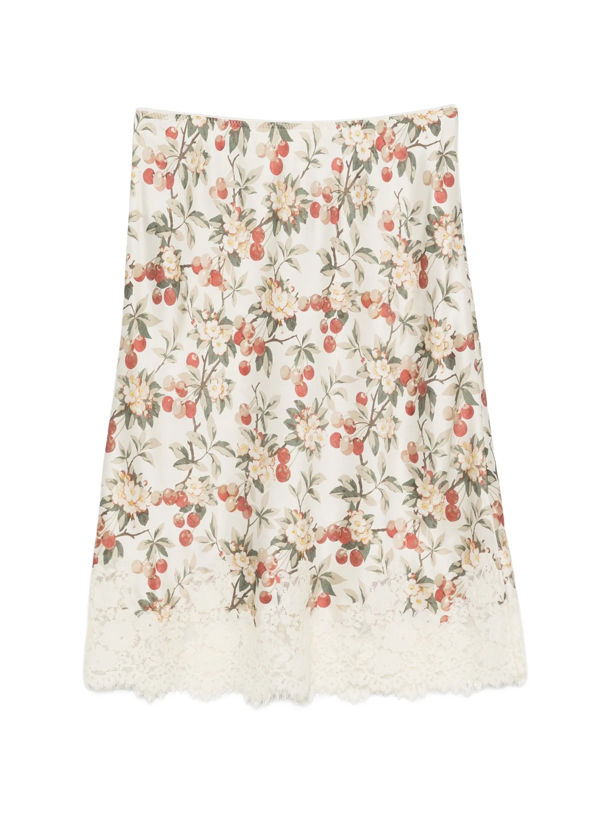 Elowette lace-trim mini skirt