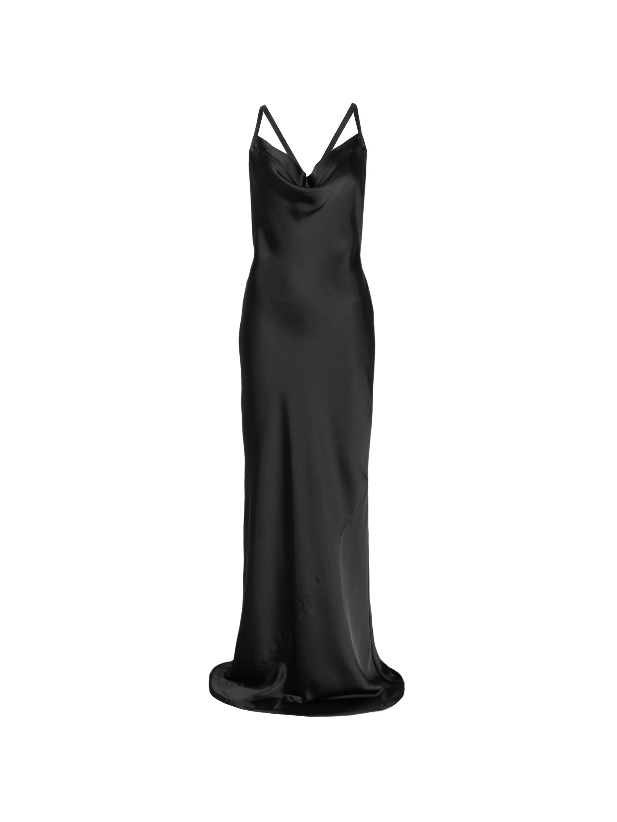 cross-back bias-cut maxi dress