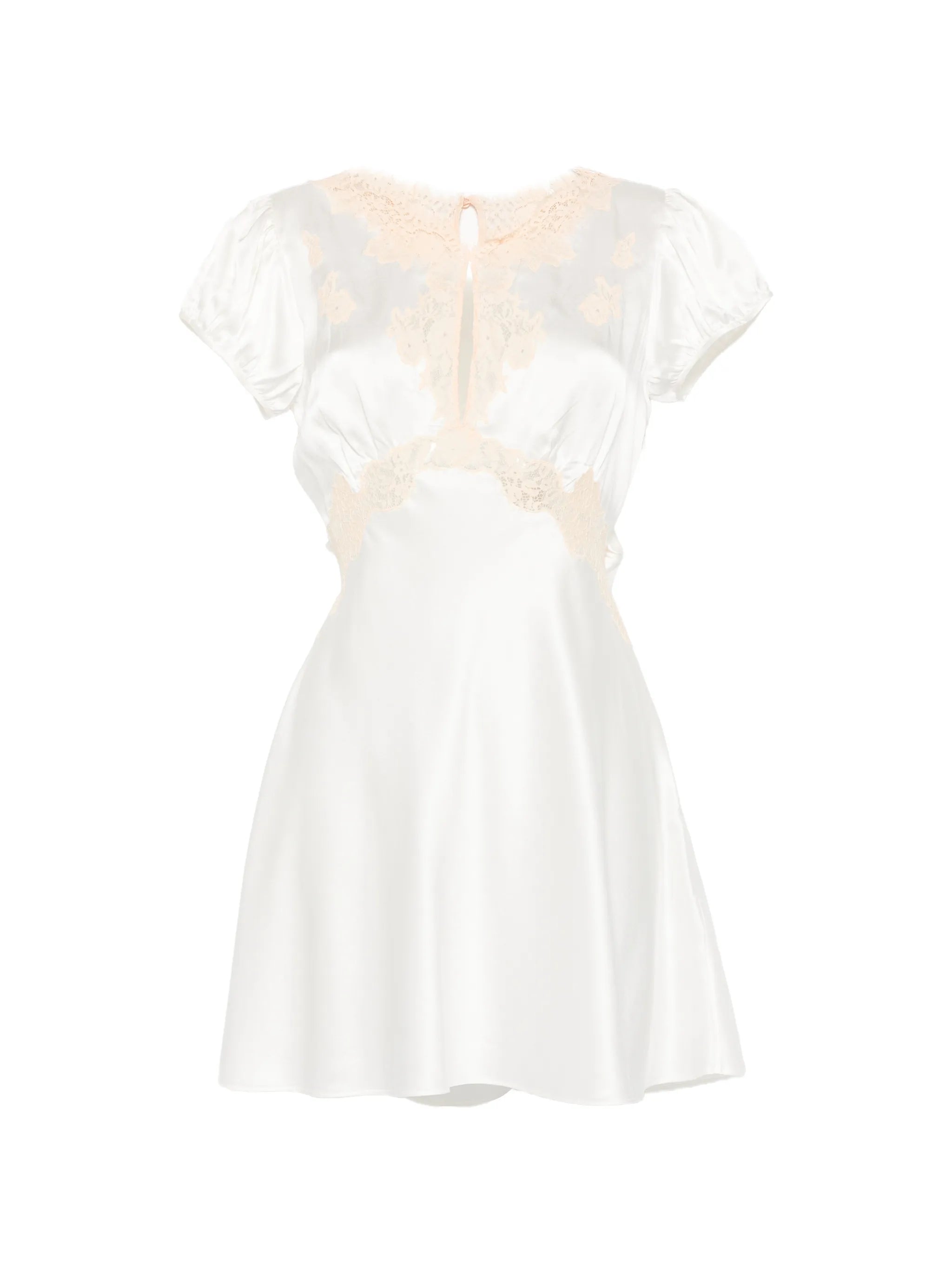 Junia lace-trim mini dress