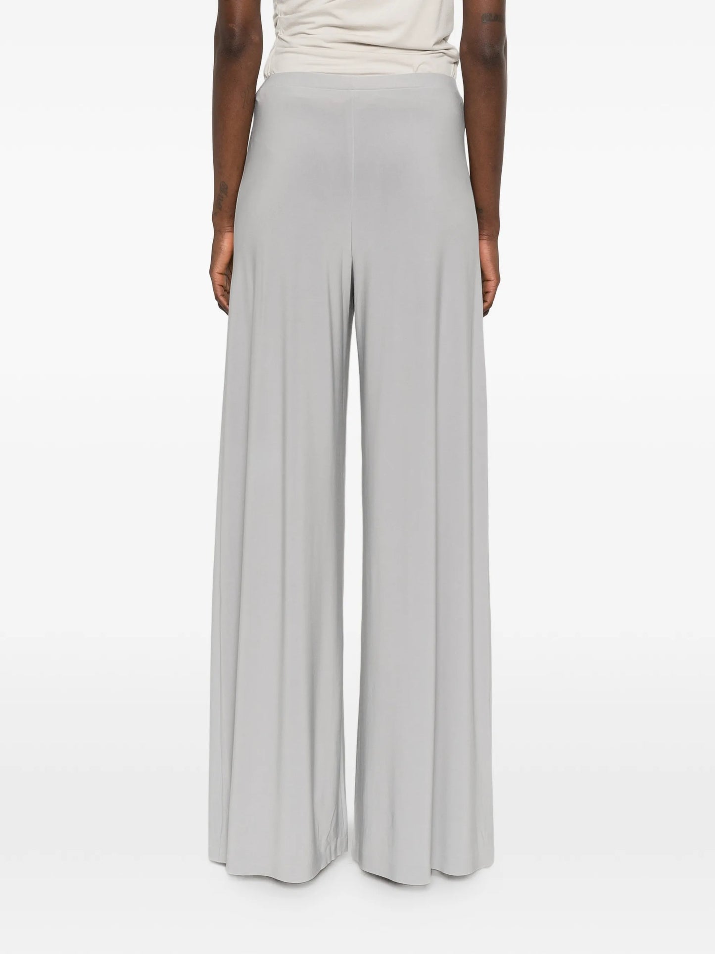 Bias straight-leg trousers