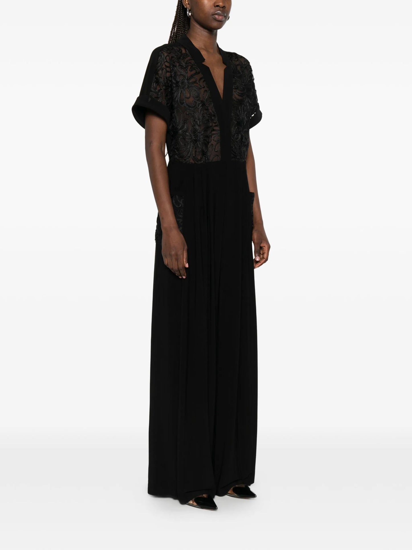 Geralyn short-sleeves jumpsuit