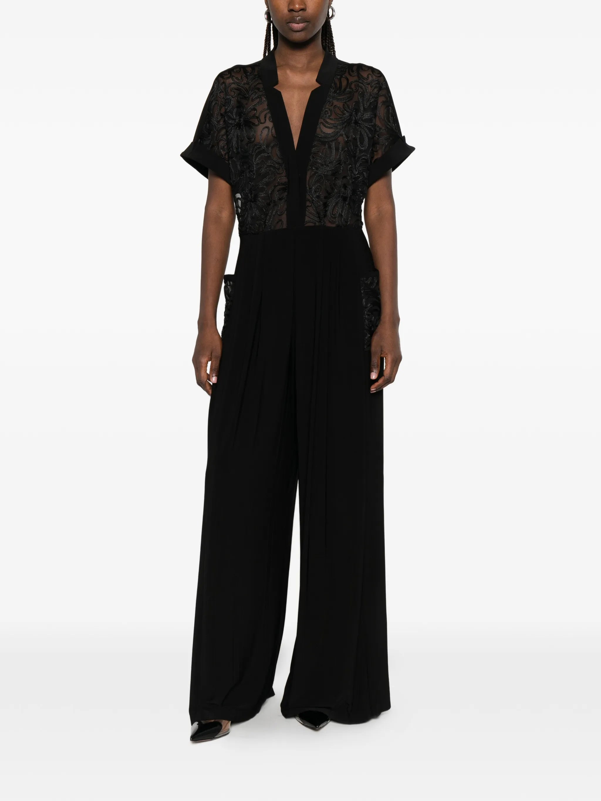 Geralyn short-sleeves jumpsuit