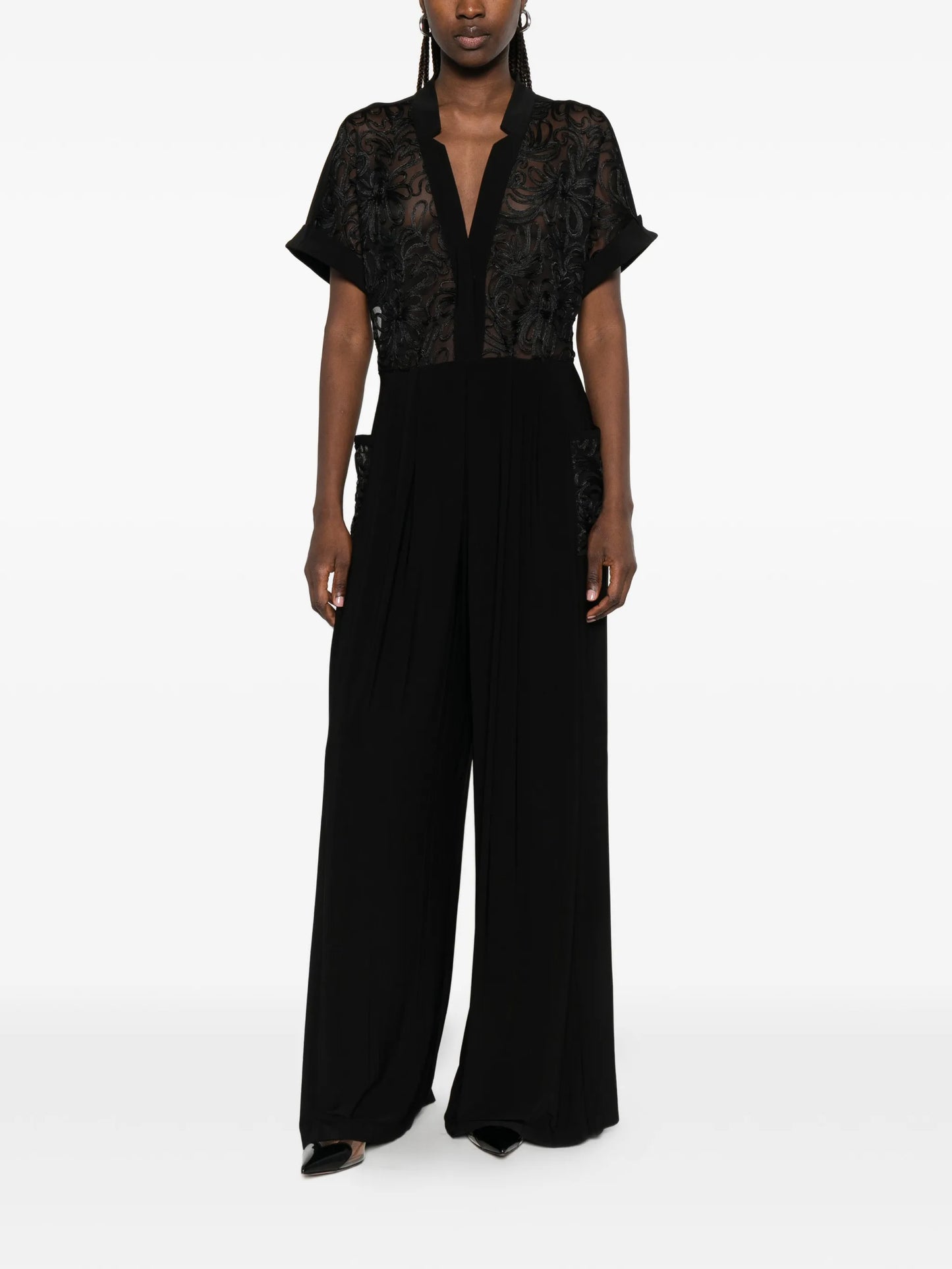 Geralyn short-sleeves jumpsuit