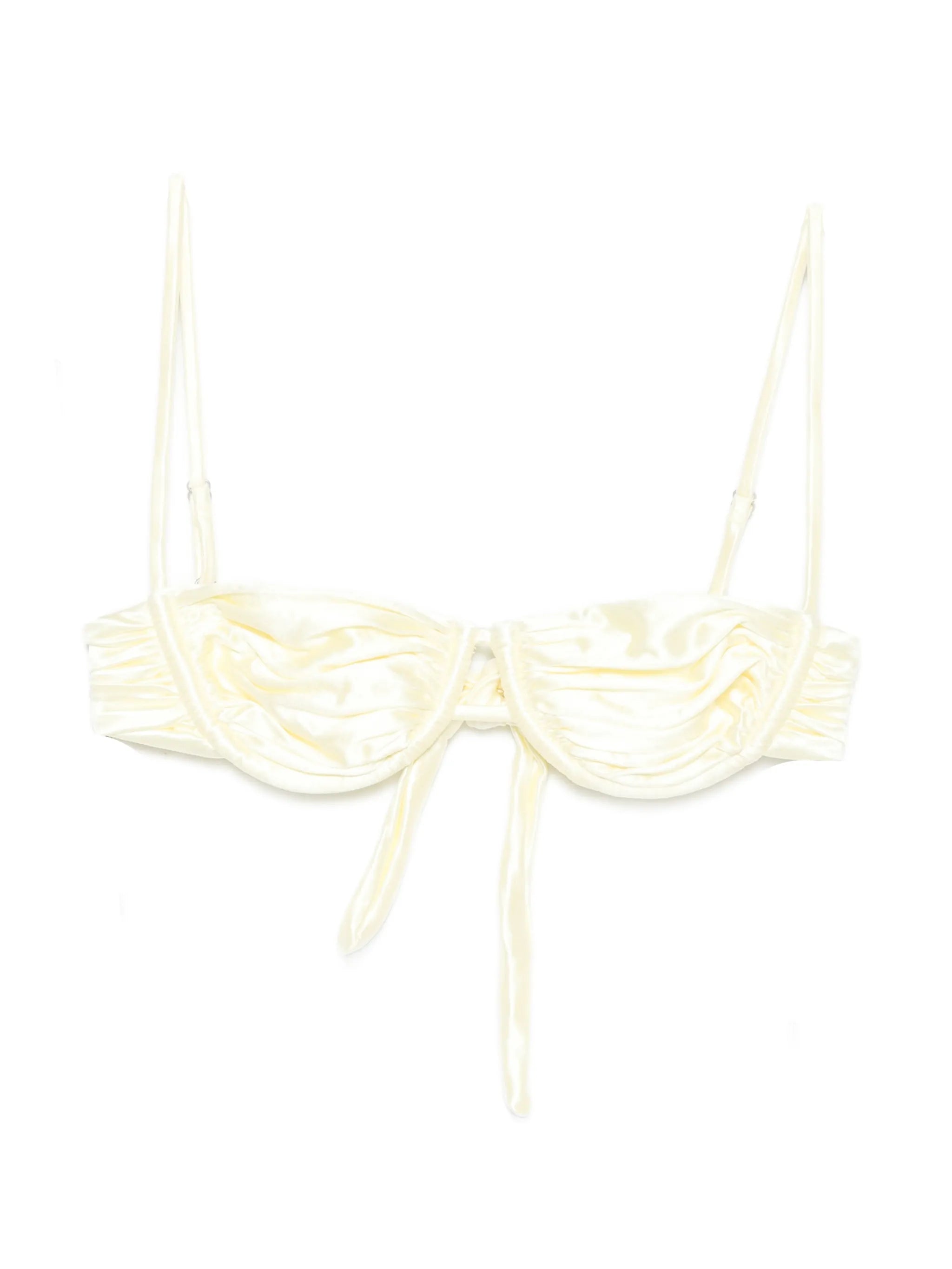 Static weave bikini top