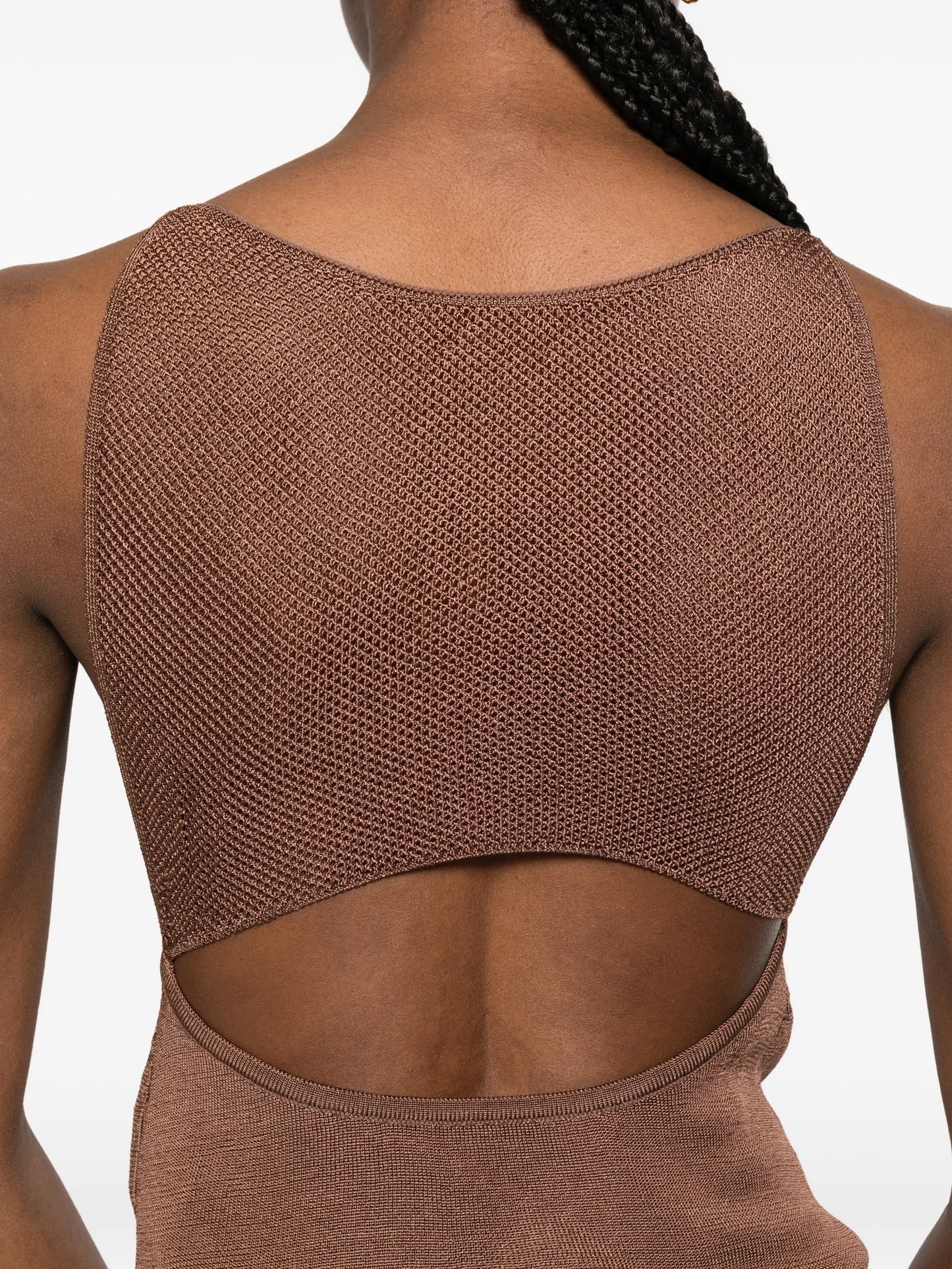strapless layered top