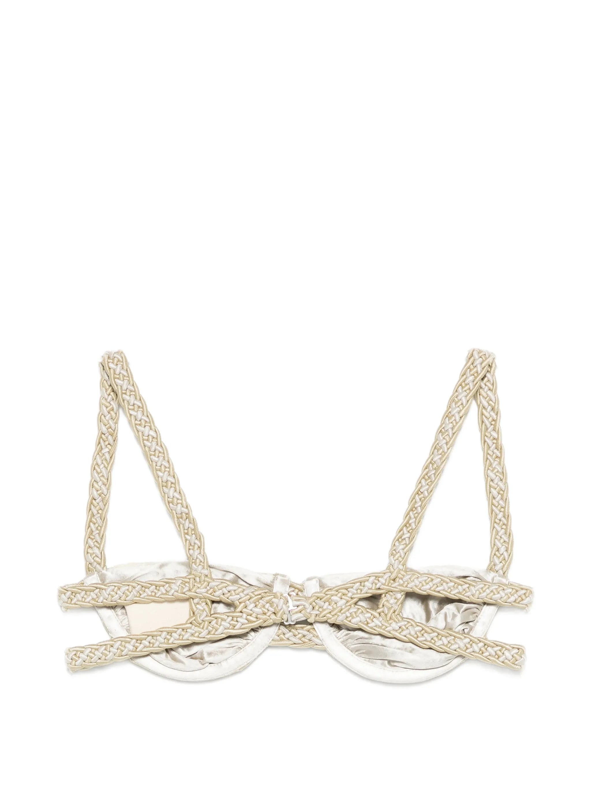 weave strap bikini top