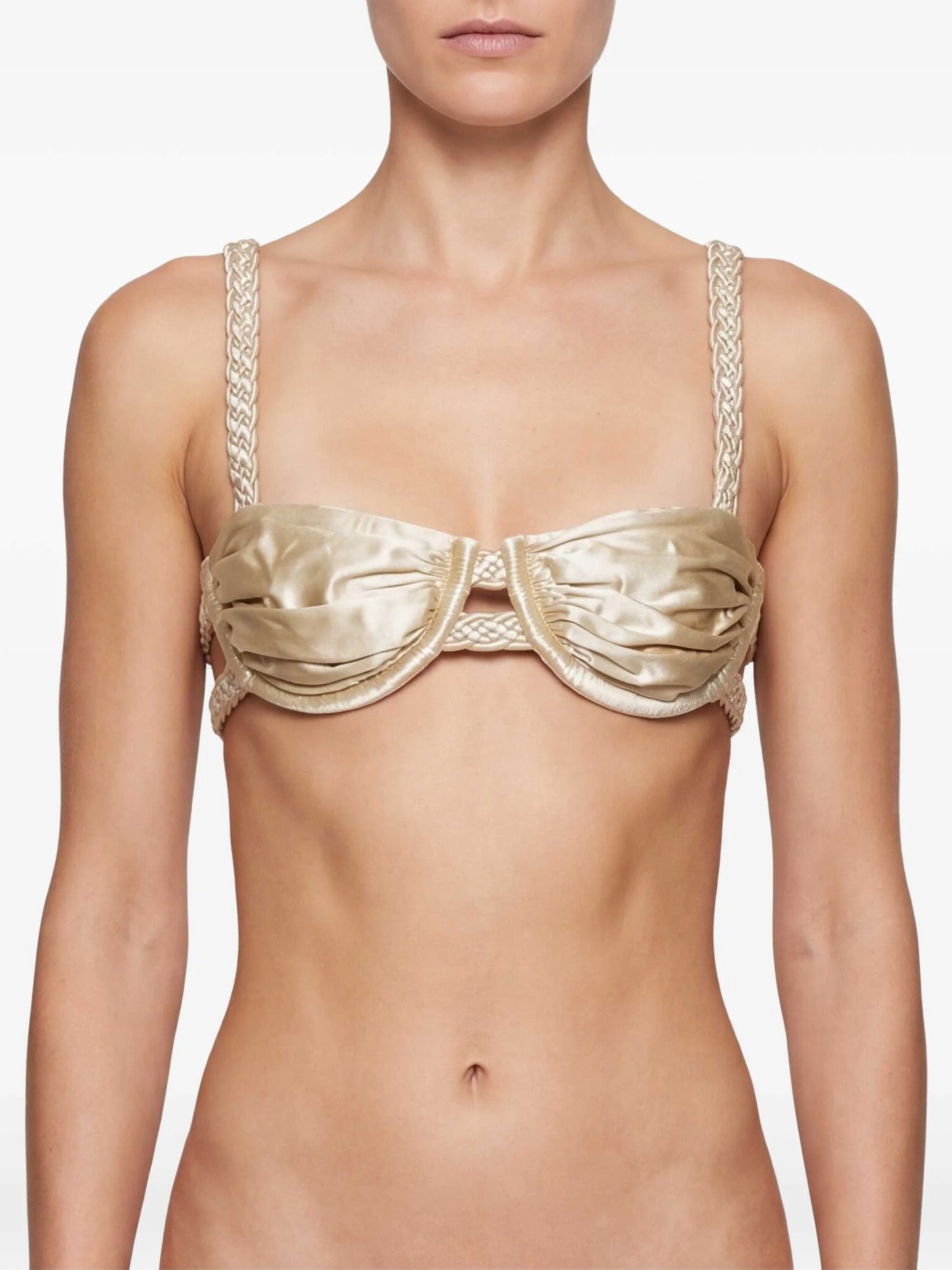 weave strap bikini top