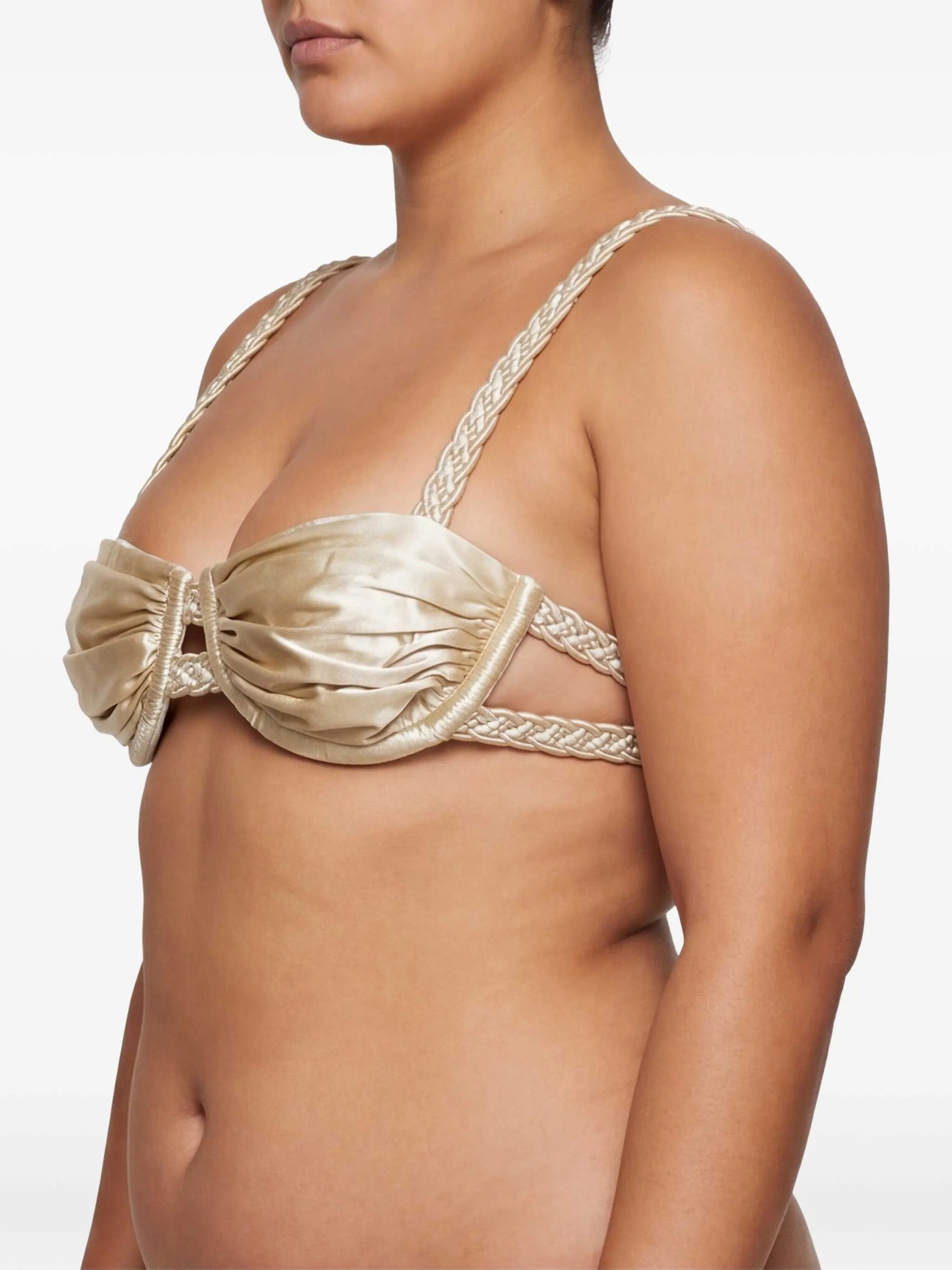 weave strap bikini top