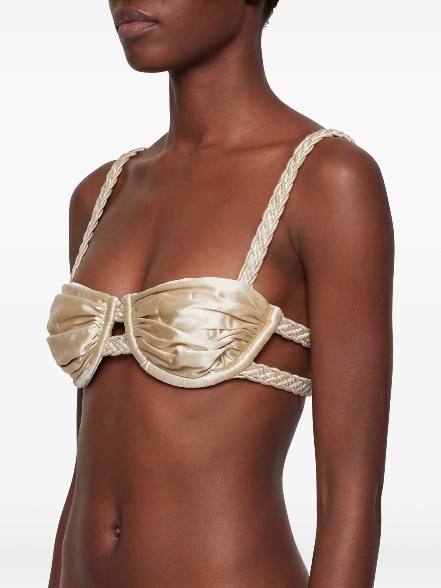 weave strap bikini top