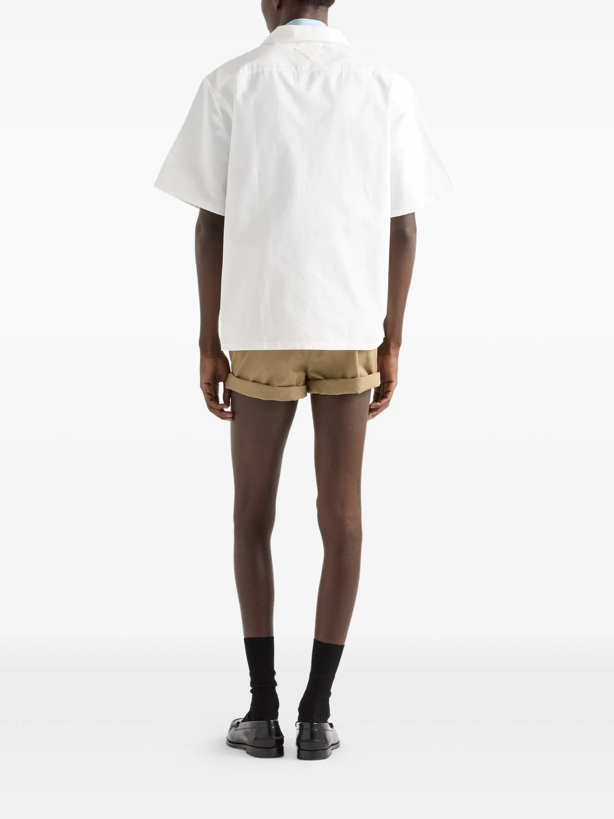 printed cotton bowling shirt