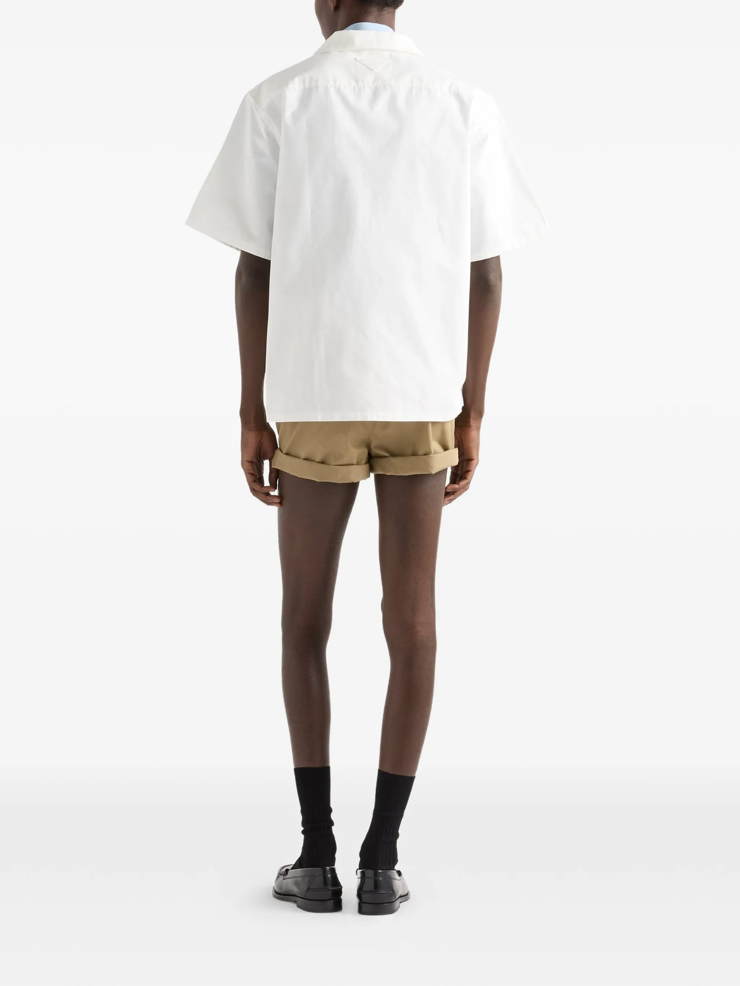 wave-print oversized shirt