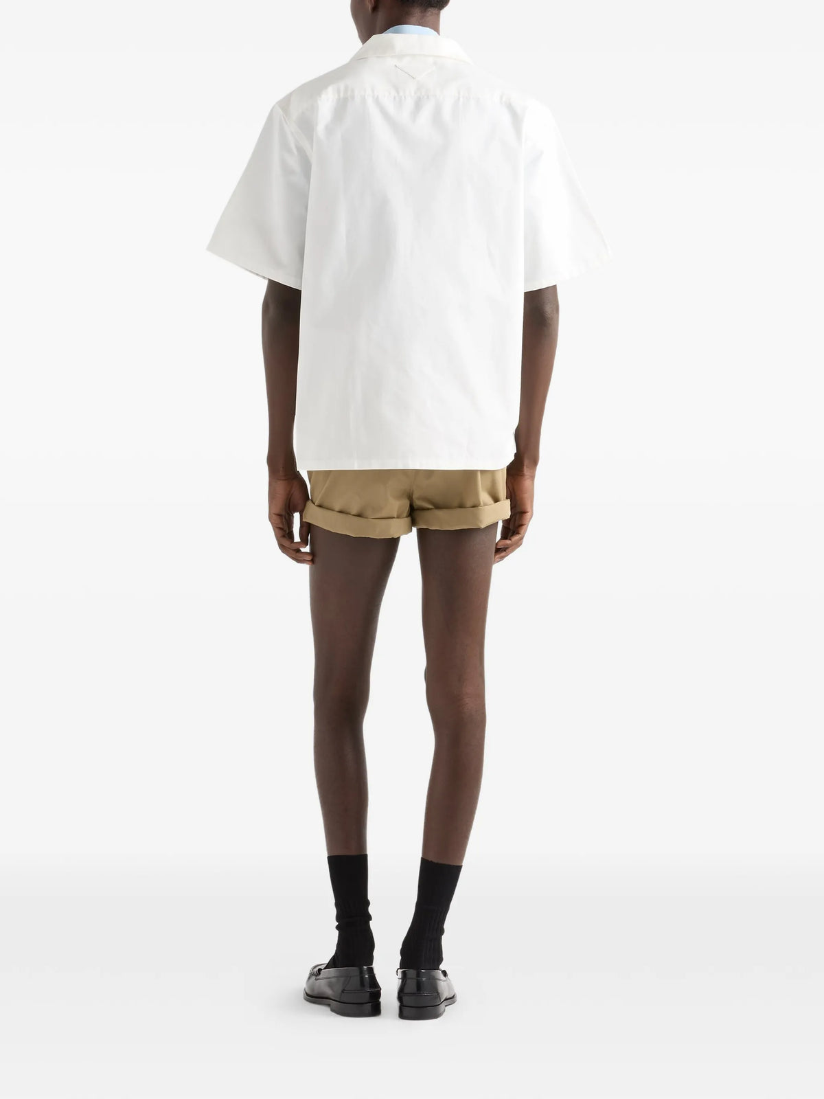 printed cotton bowling shirt