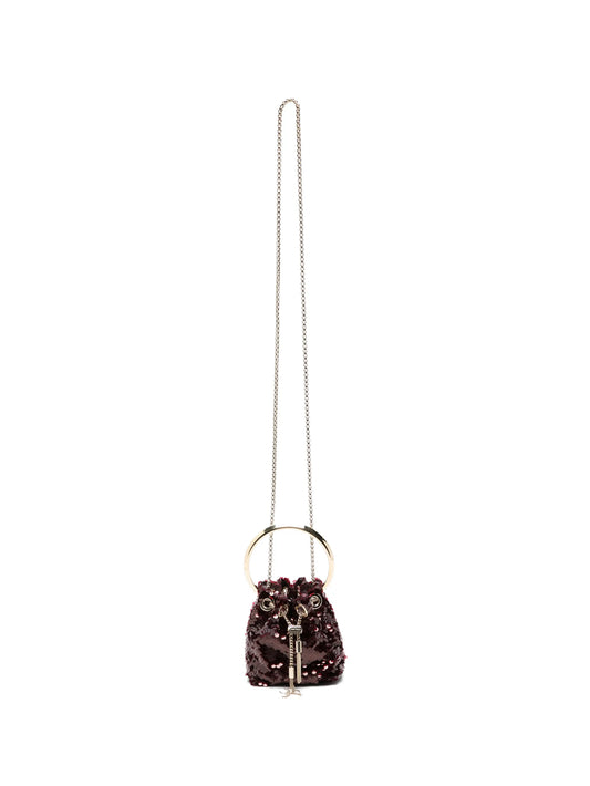 mini Bon Bon sequin-embellished bucket bag