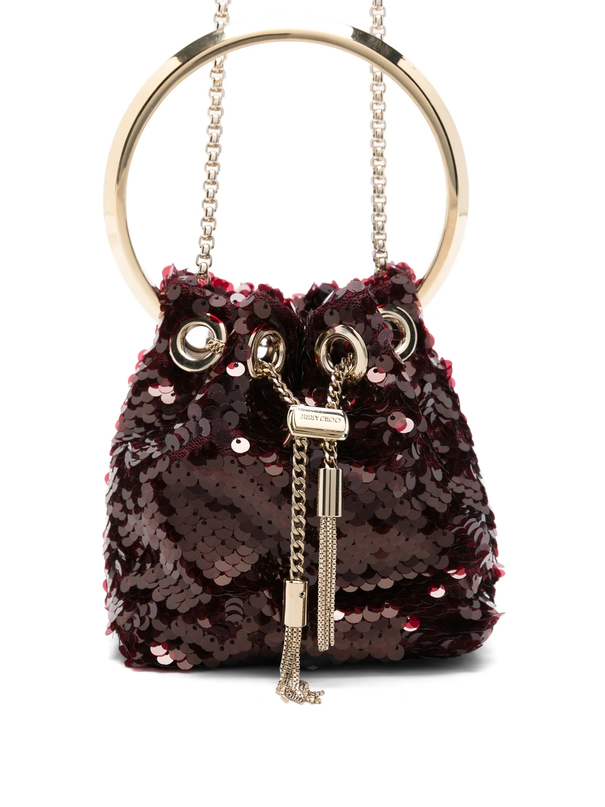 mini Bon Bon sequin-embellished bucket bag