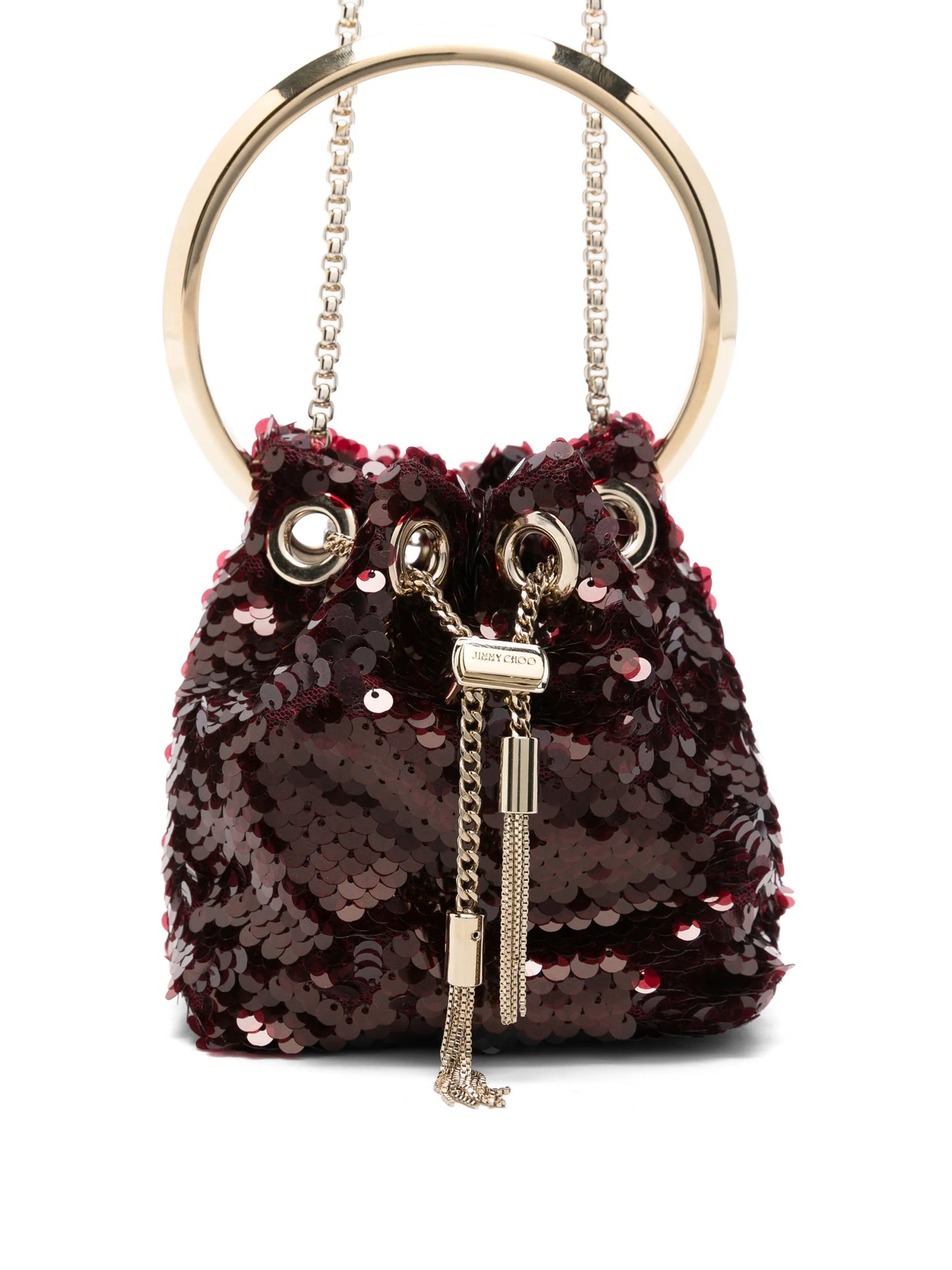 mini Bon Bon sequin-embellished bucket bag