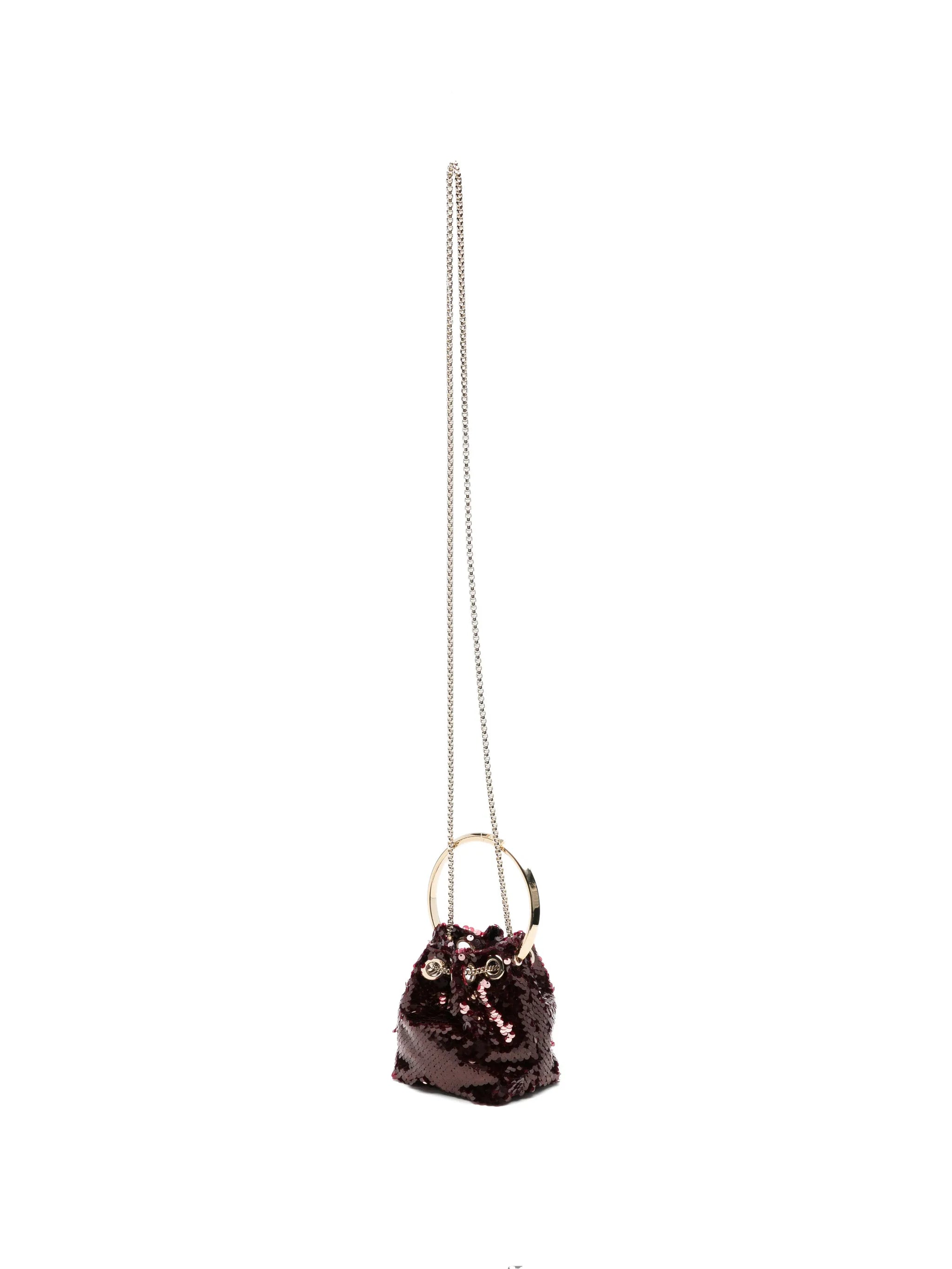 mini Bon Bon sequin-embellished bucket bag