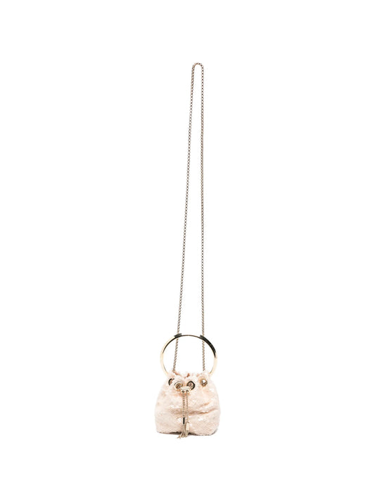 mini Bon Bon sequin-embellished bucket bag