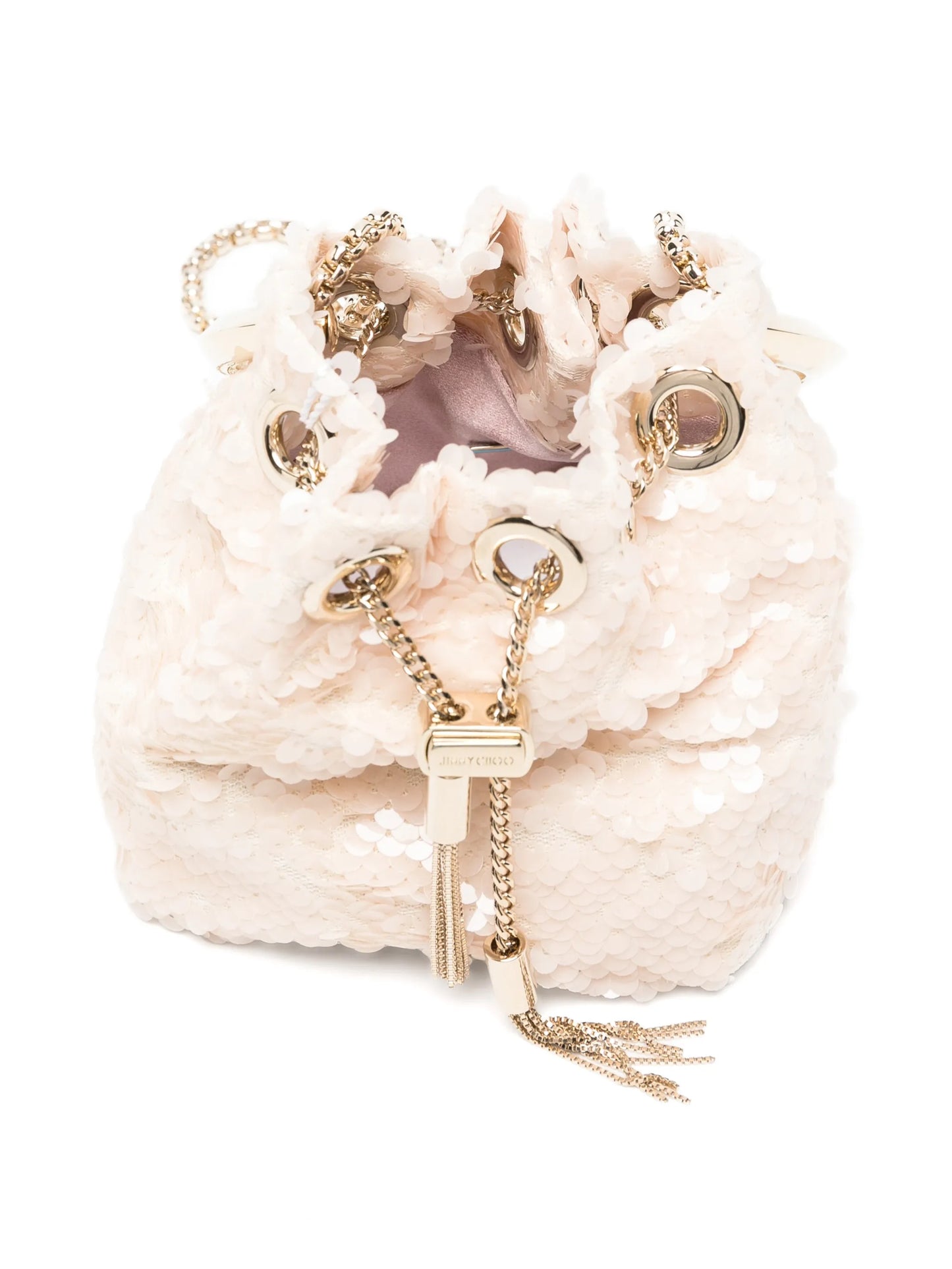mini Bon Bon sequin-embellished bucket bag