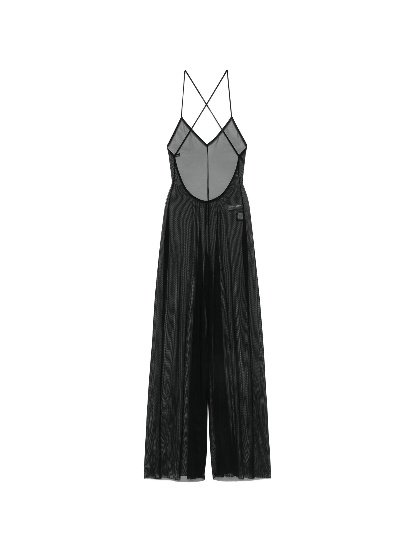 Fara sheer low-back jumpsuit
