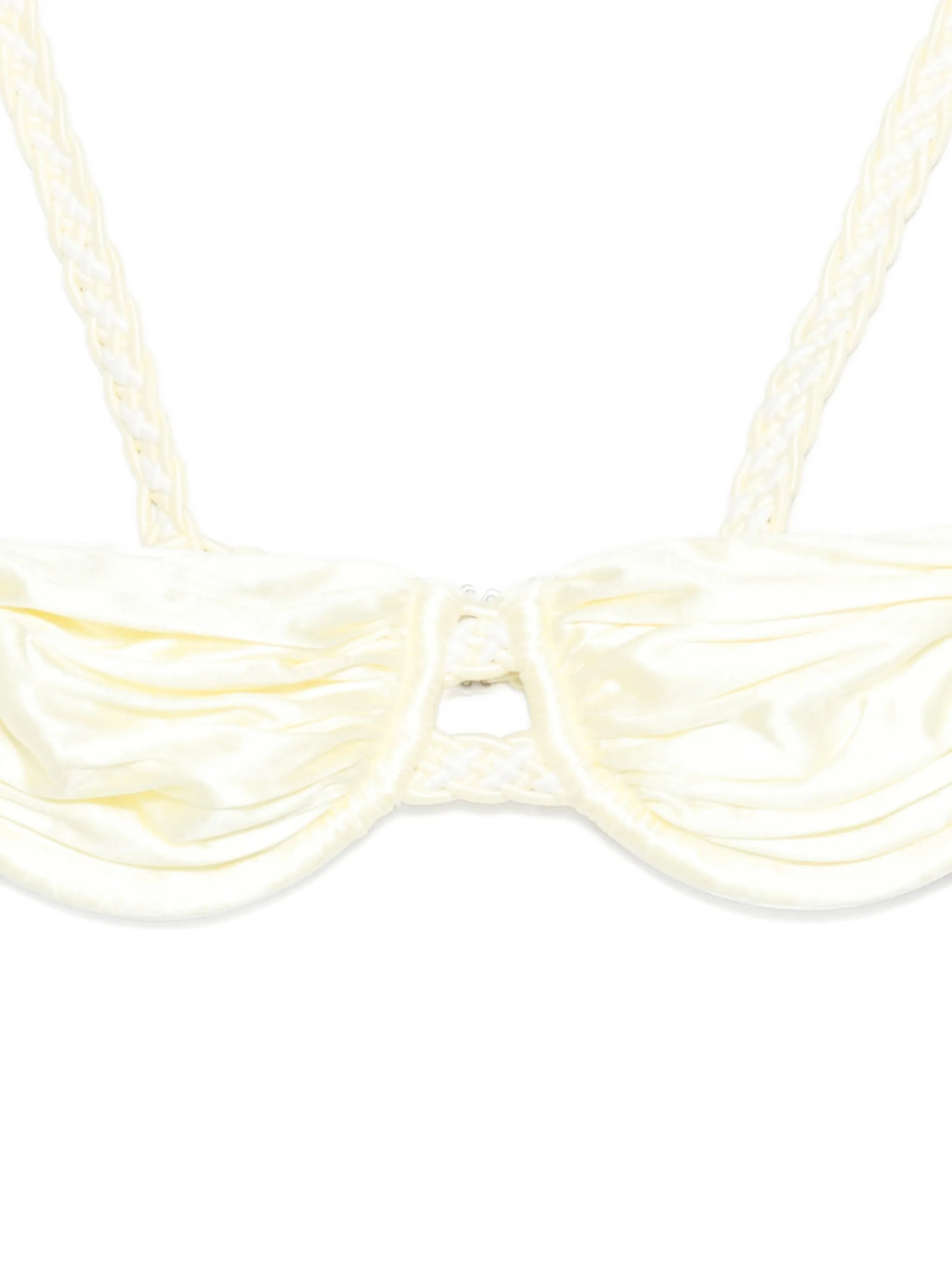 weave strap bikini top