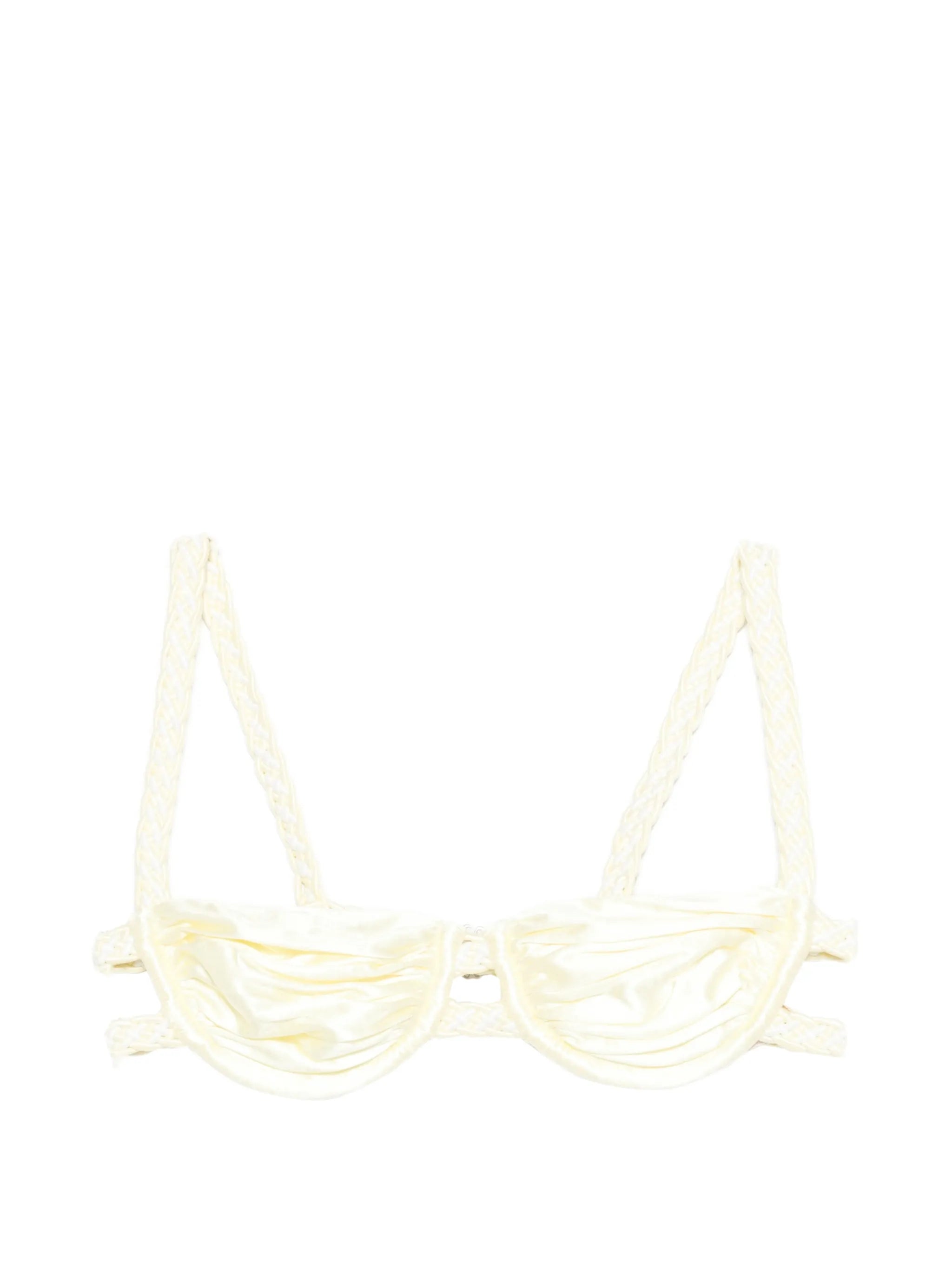 weave strap bikini top