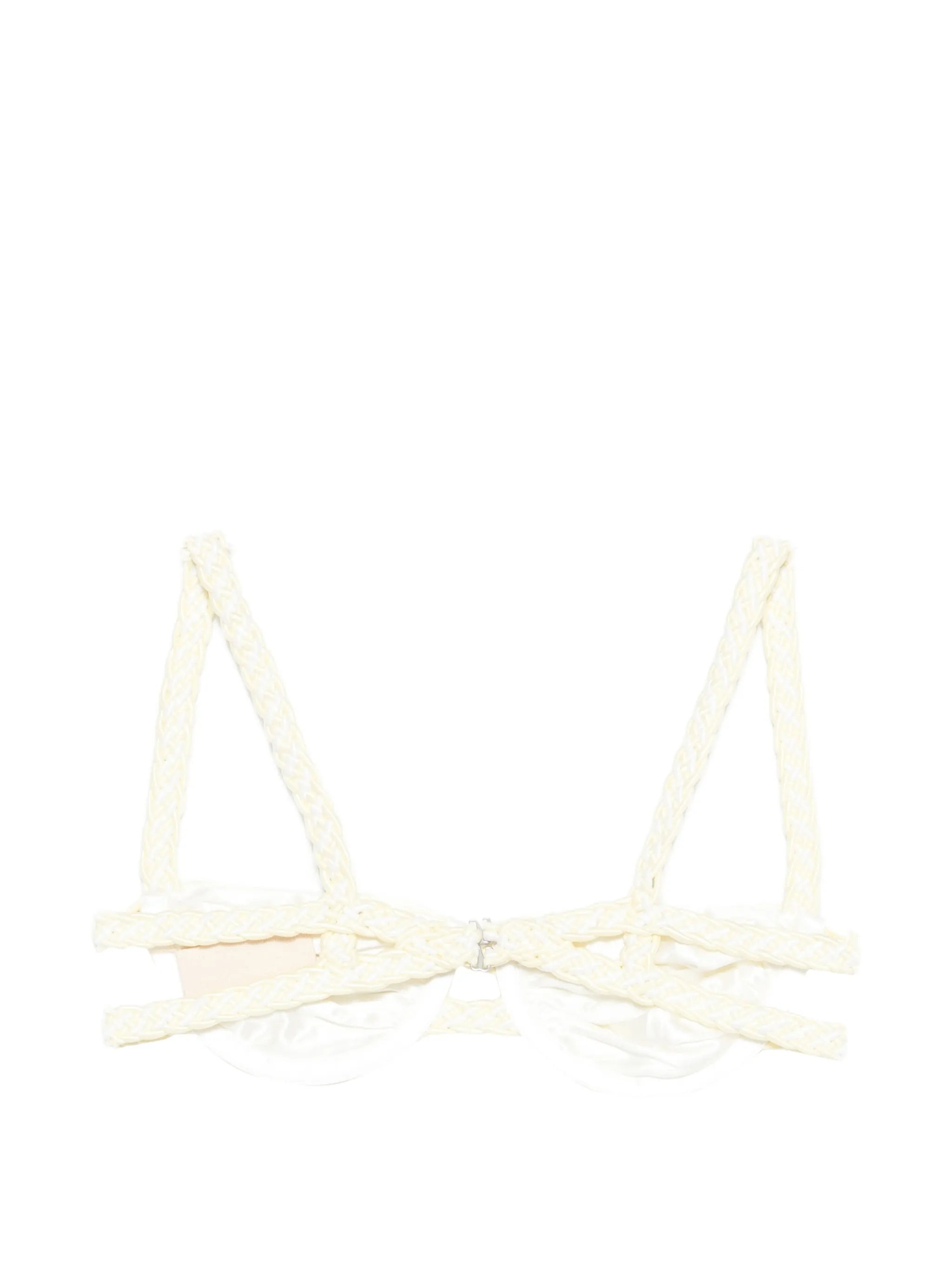 weave strap bikini top