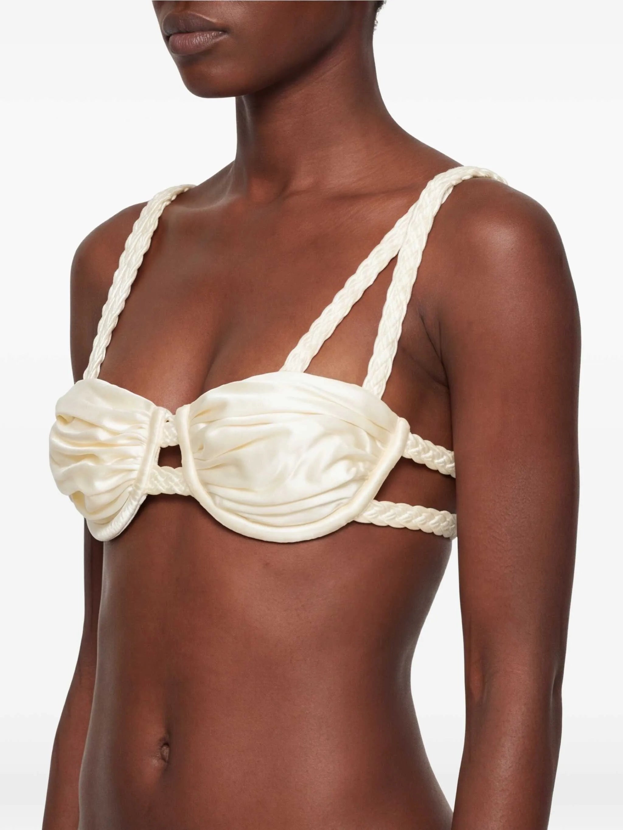 weave strap bikini top