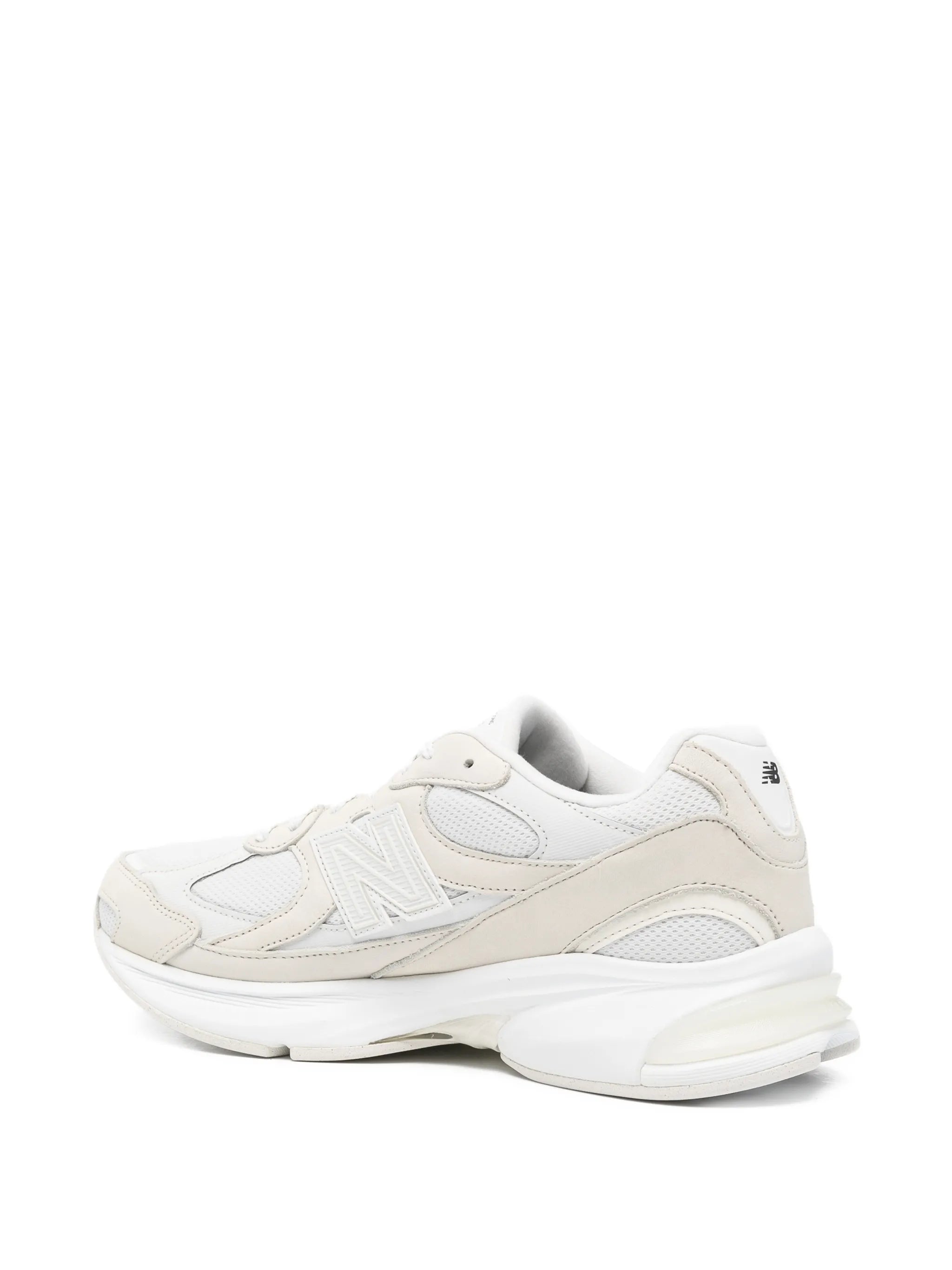 panelled lace-up sneakers