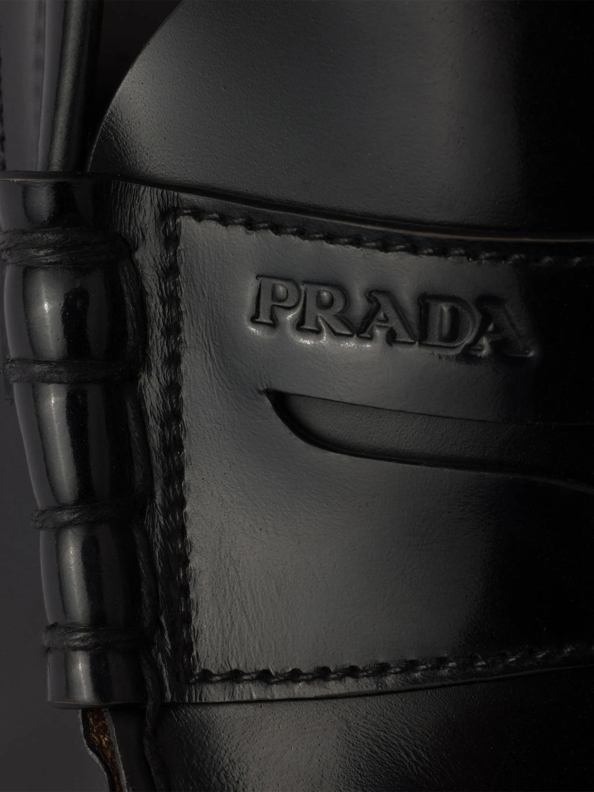 brushed-leather loafers