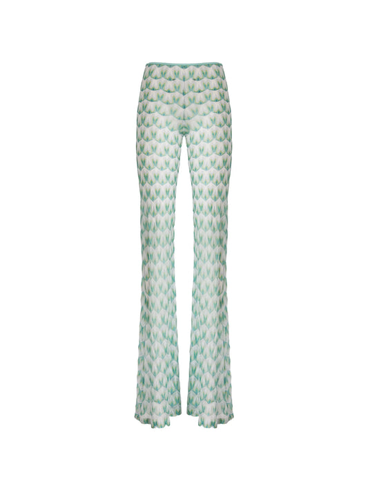 abstract-print beach trousers