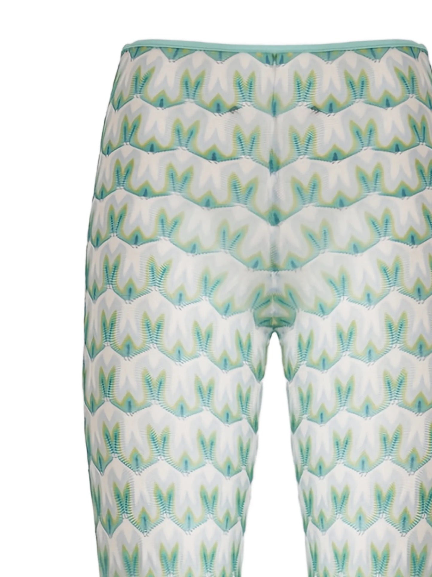 abstract-print beach trousers