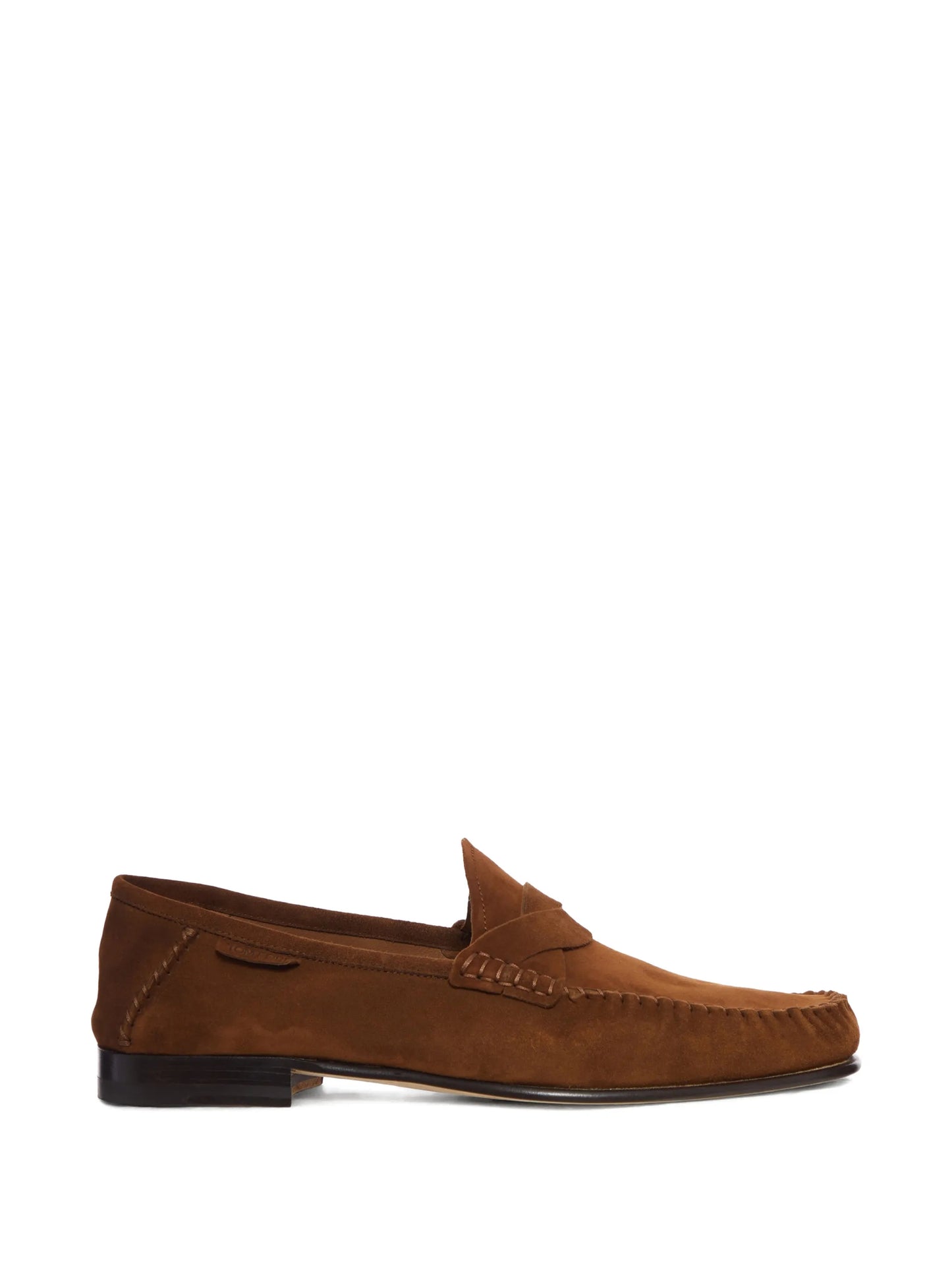 penny-detail leather loafers