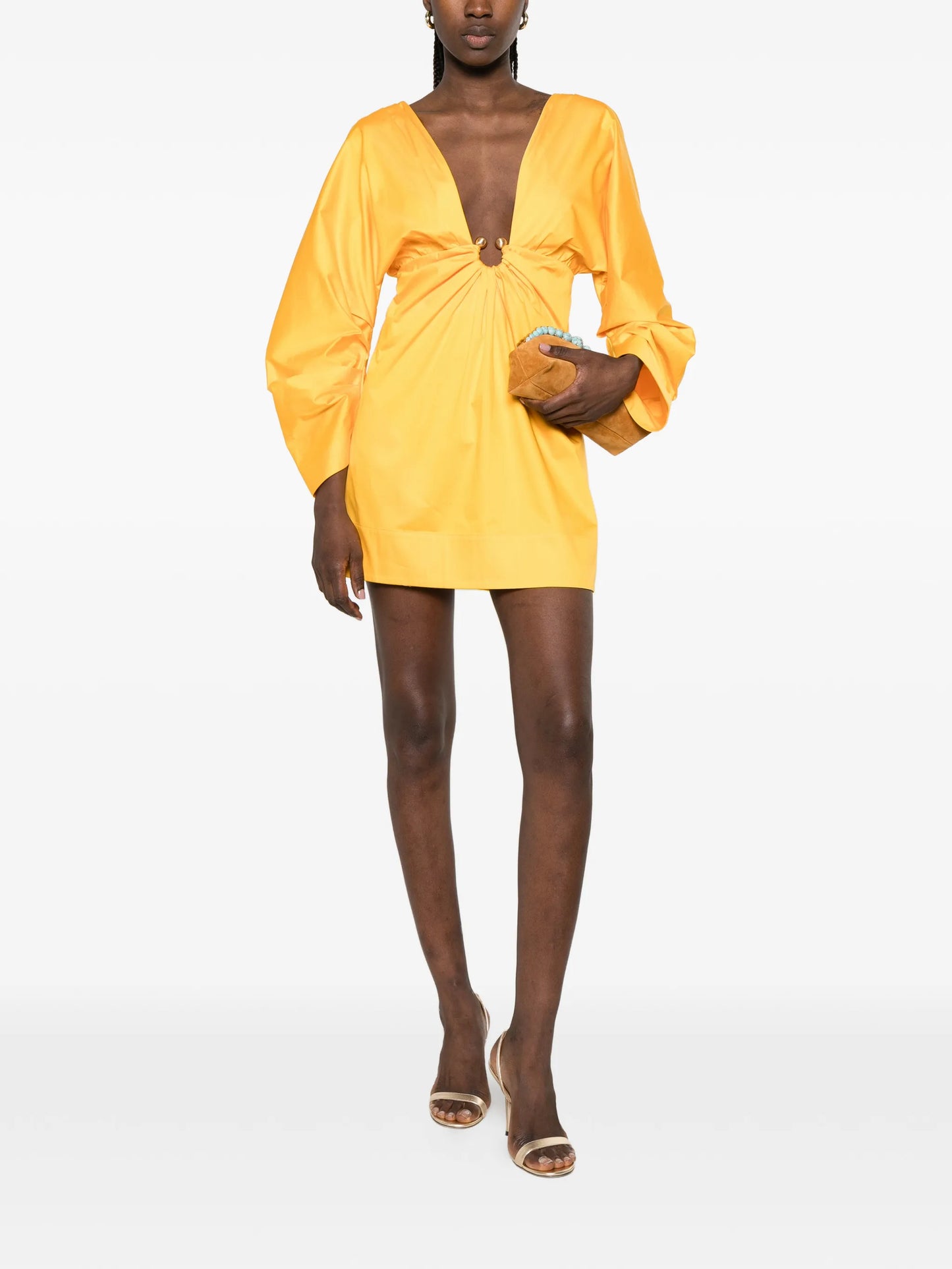 Questra balloon-sleeve mini dress