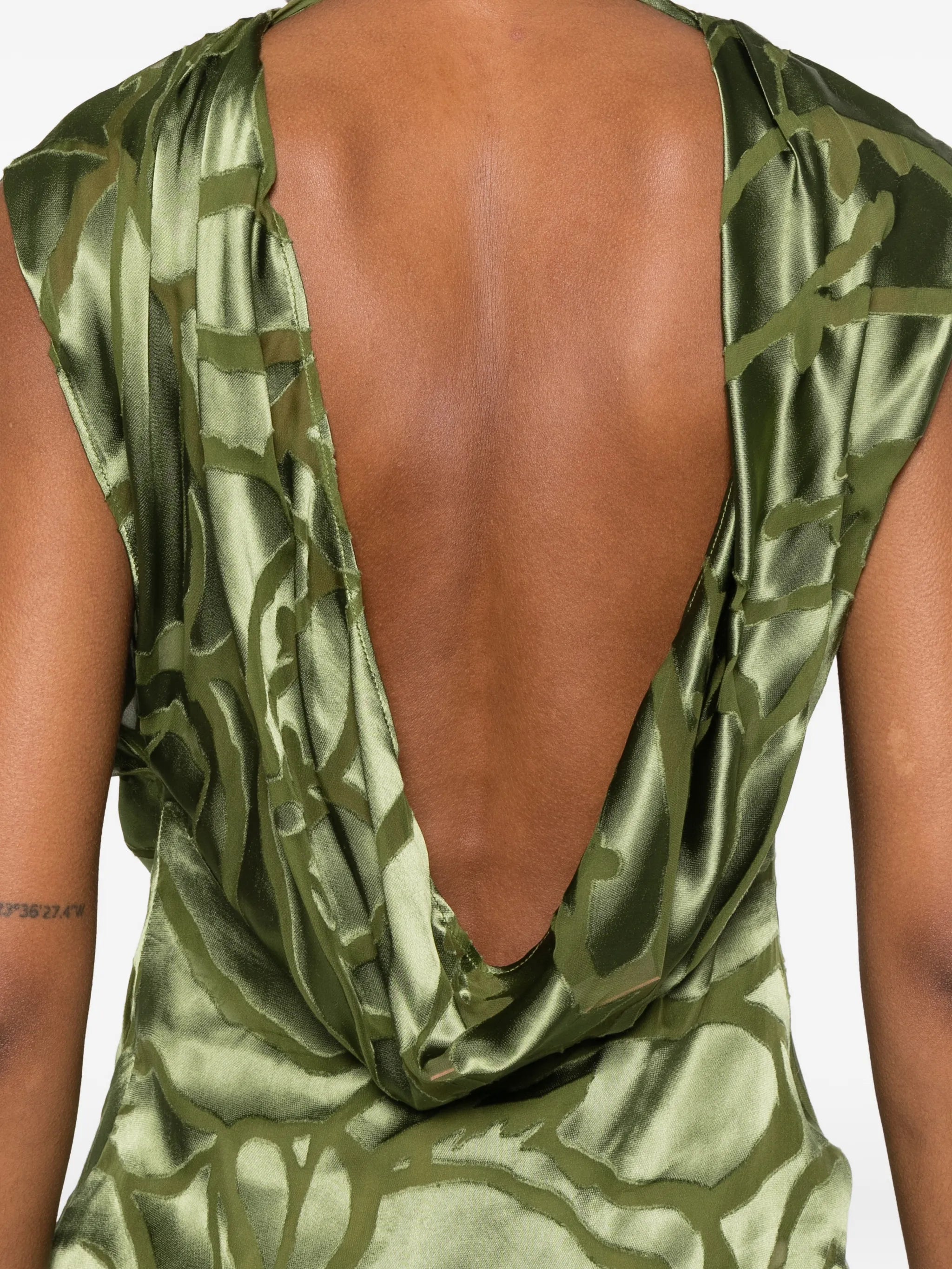 Monette cowl-neck top