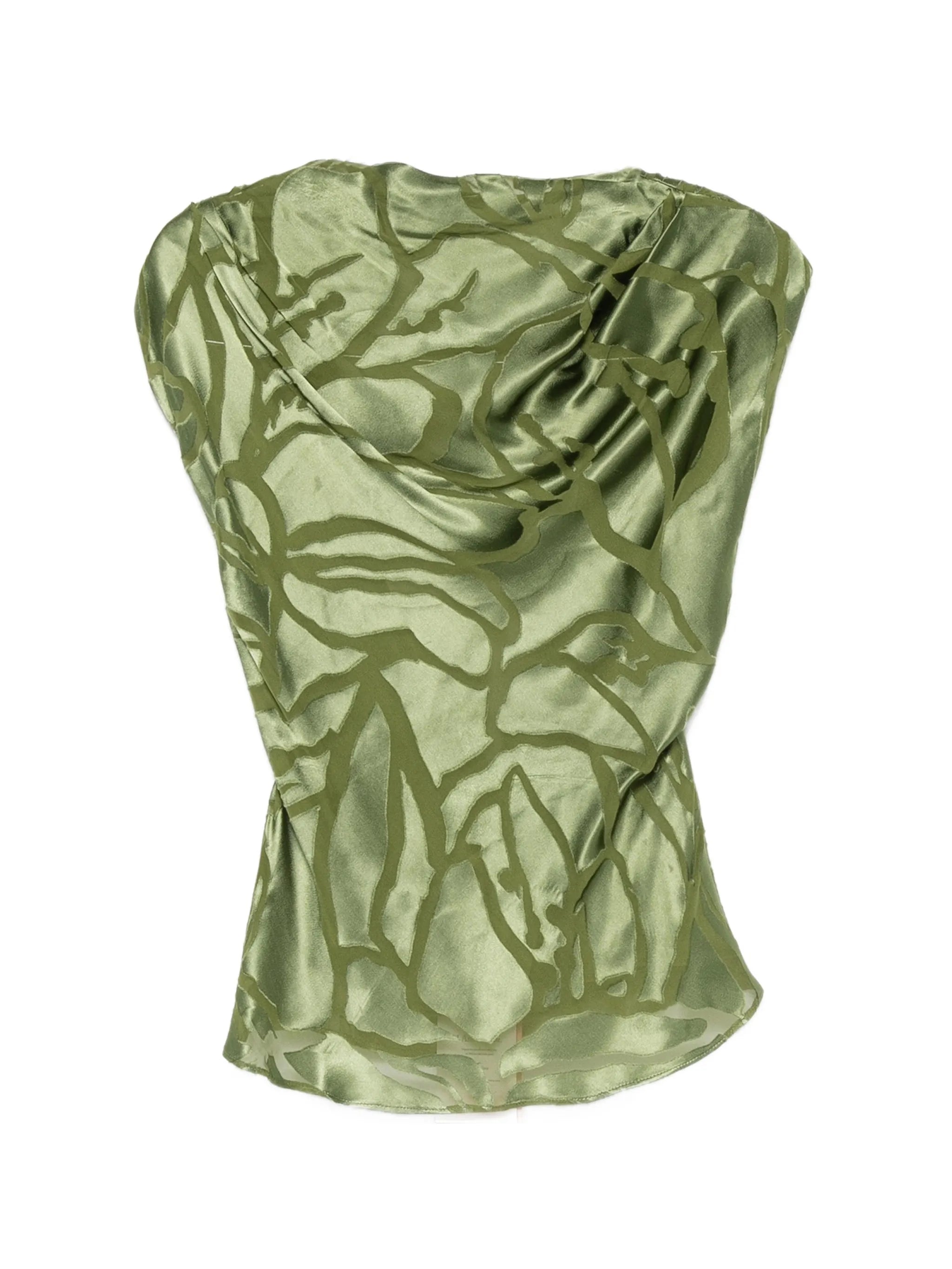 Monette cowl-neck top