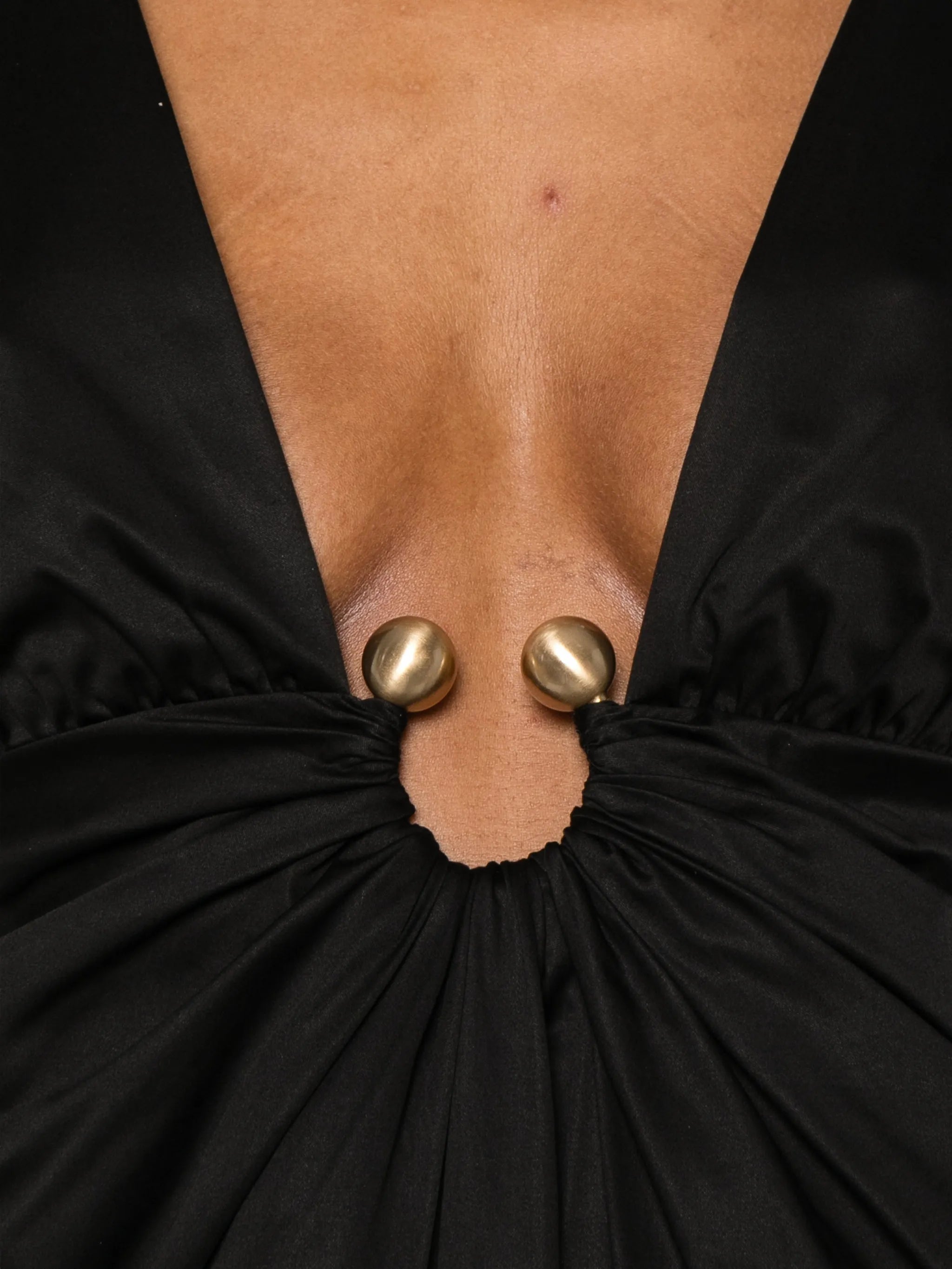 Ebisu ring-detail midi dress