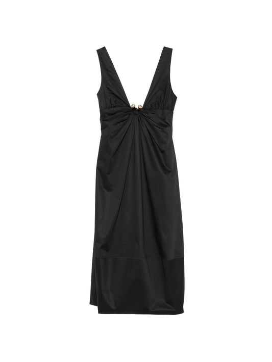 Ebisu ring-detail midi dress