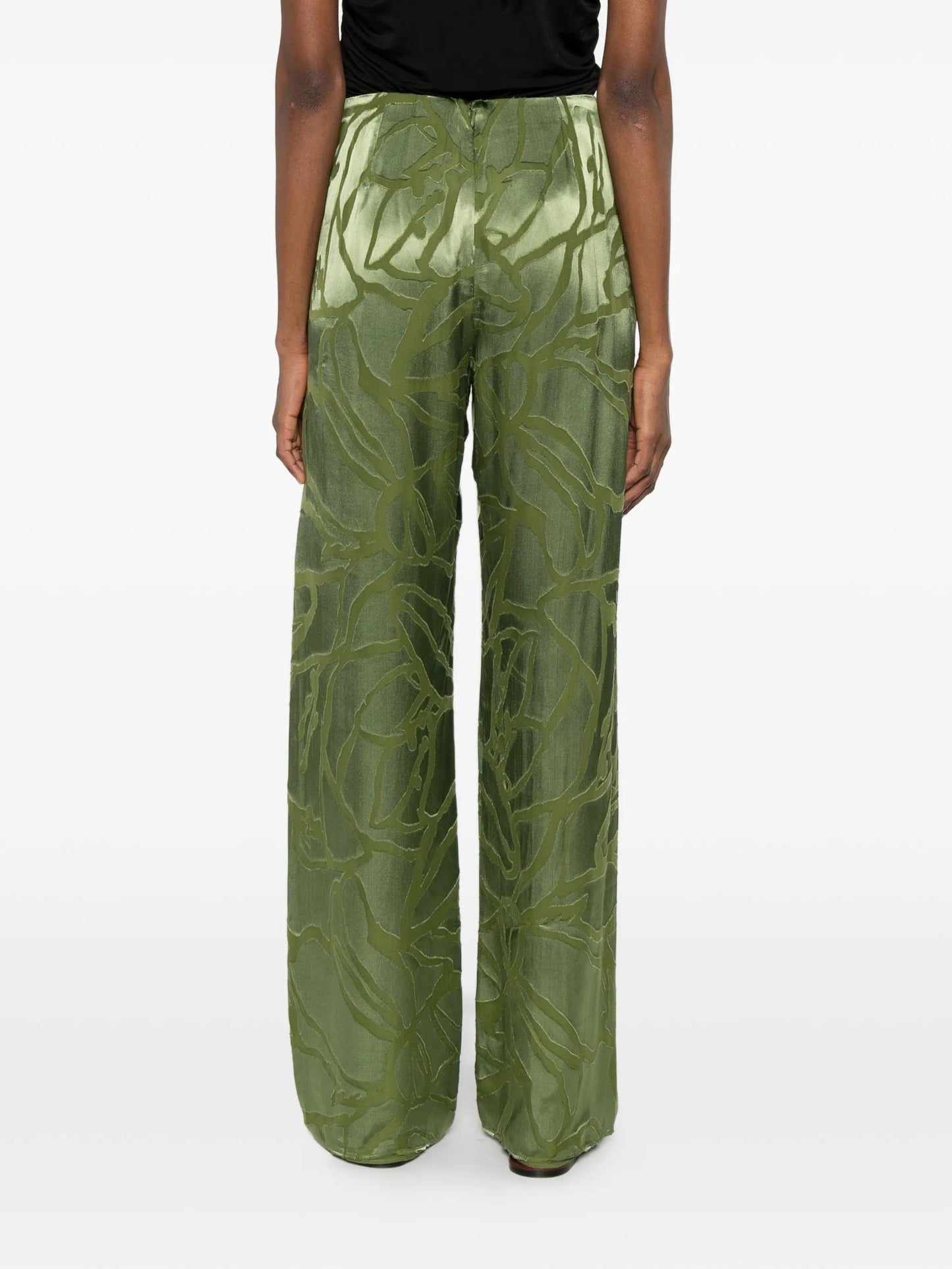 Sara floral-pattern trousers