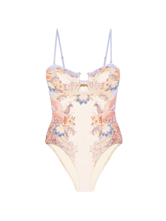 Indra bamboo-trim swimsuit
