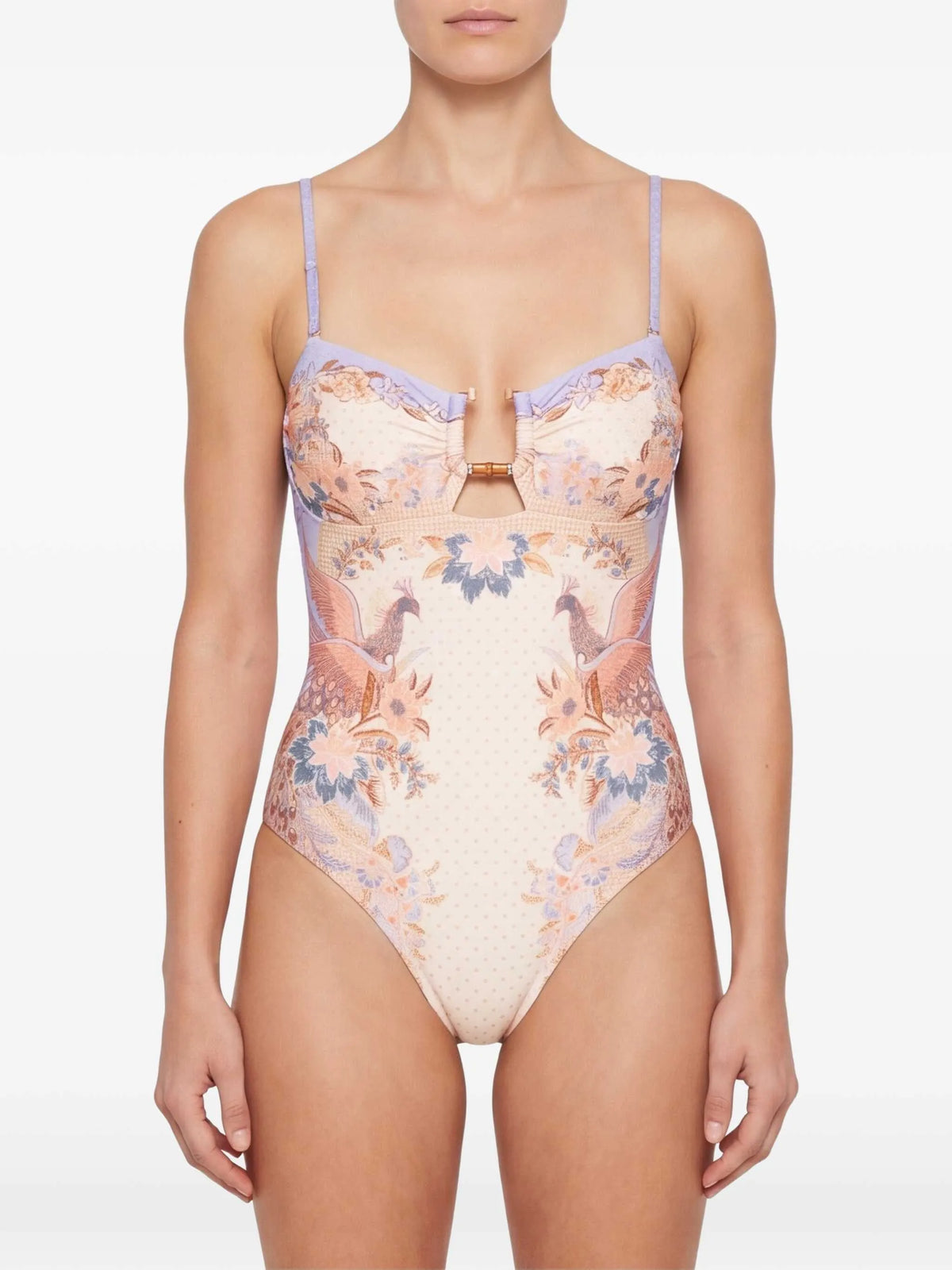 Indra bamboo trim 1PC swimsuit