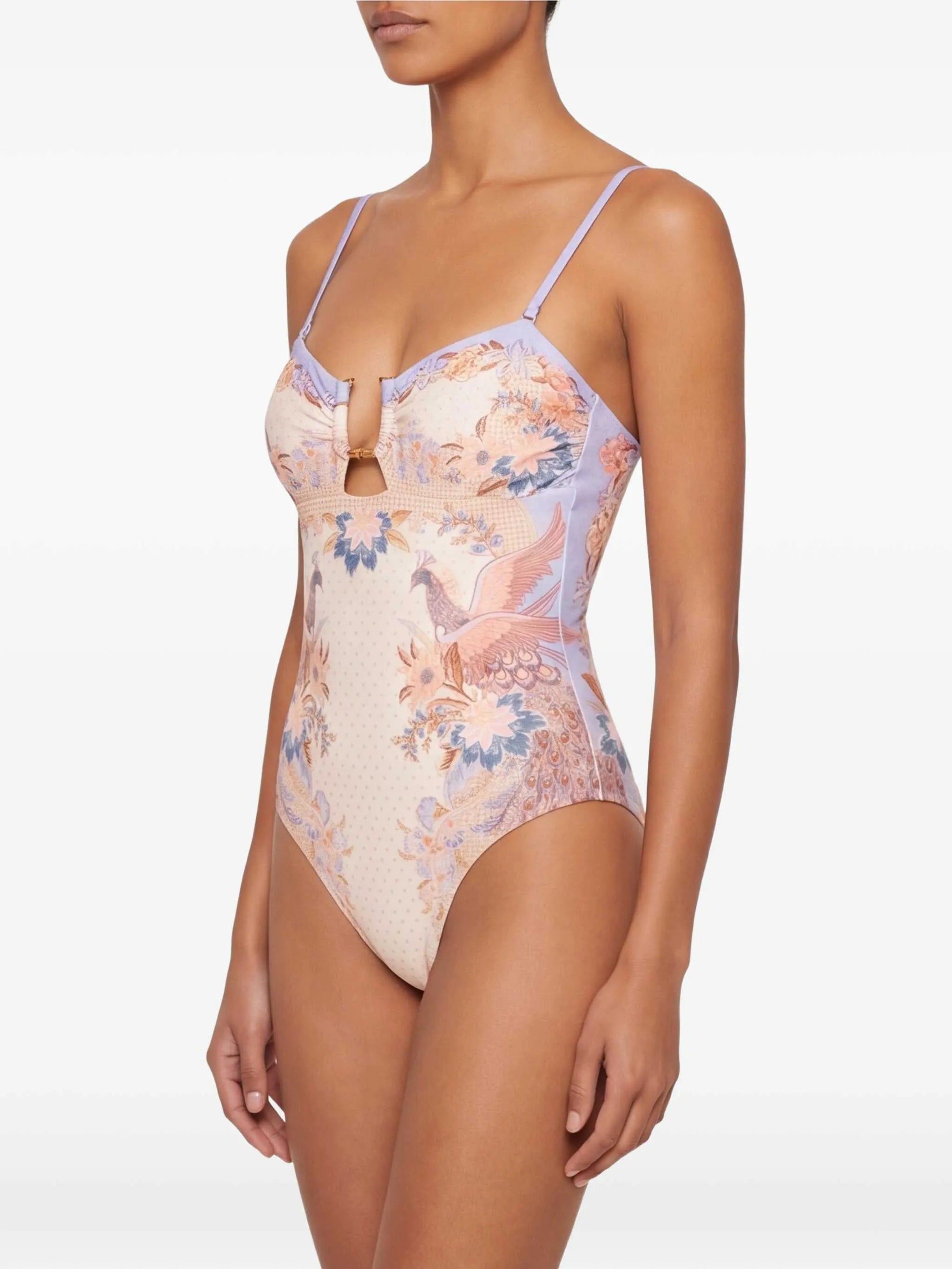 Indra bamboo trim 1PC swimsuit